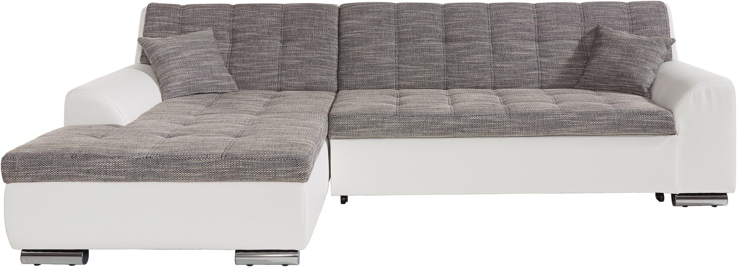 DOMO collection Ecksofa Treviso, wahlweise mit Bettfunktion, incl. Zierkiss günstig online kaufen