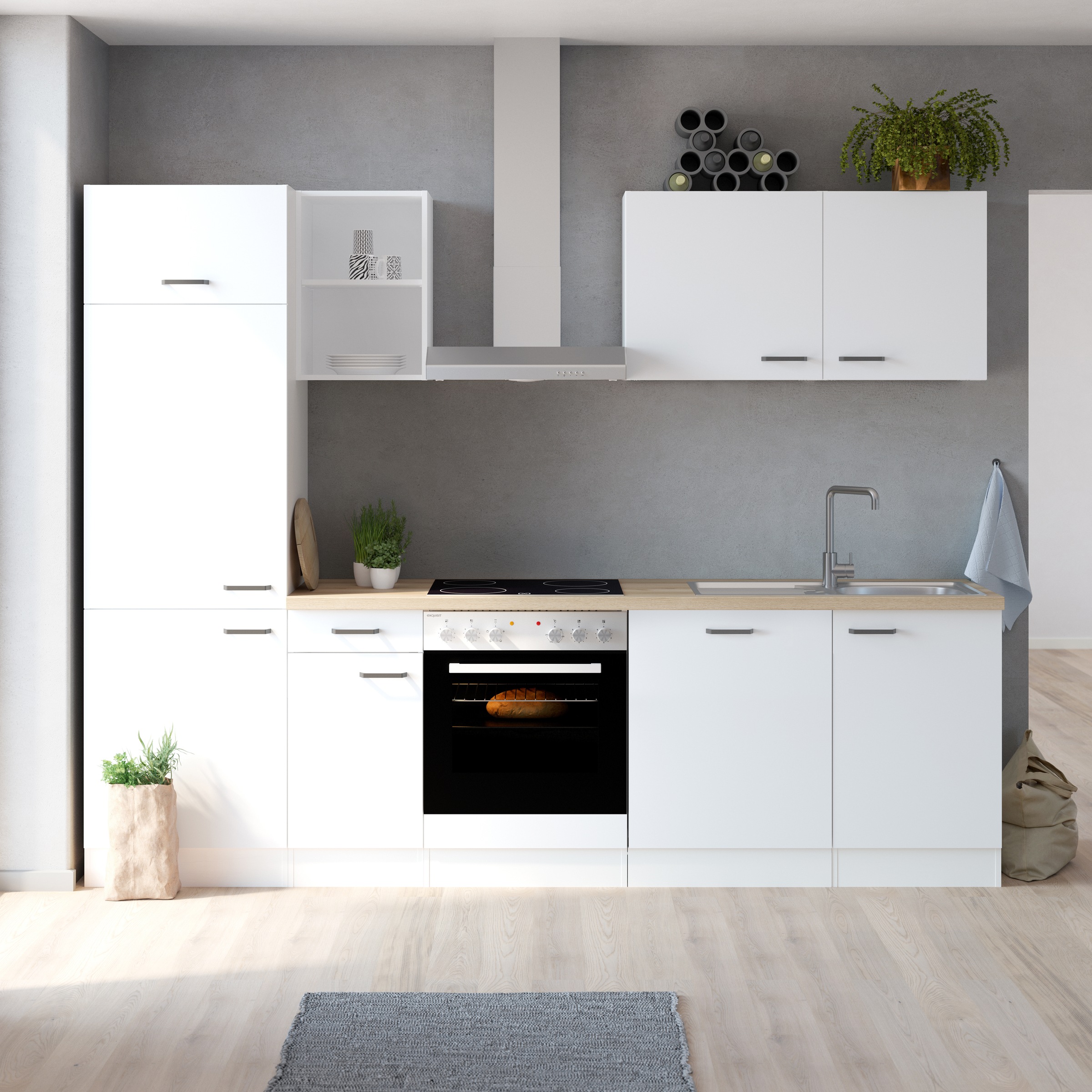 OPTIFIT Küchenzeile »Ester« Breite 270 cm, ohne E-Geräte, Seitenverkehrt st günstig online kaufen