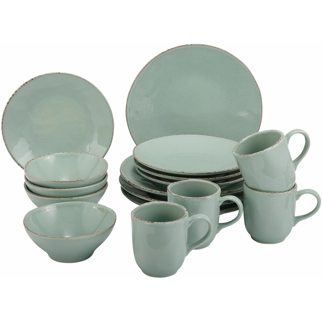 Guido Maria Kretschmer Home&Living Kombiservice »Geschirr-Set, Service Naturals«, (Set, 16 tlg.)