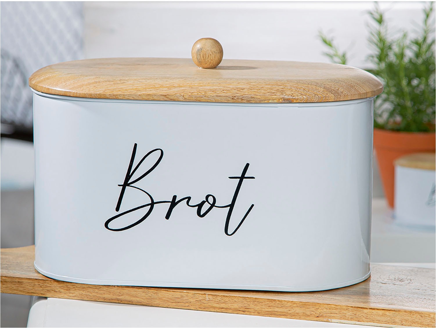 GILDE Brotkorb »Brotkasten Vita weiß H.23 cm«, (1 tlg.) günstig online kaufen