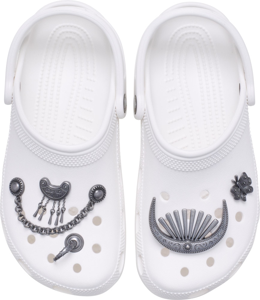 Crocs Schuhanstecker »Jibbitz™ Silver Metal Mix« Set, Kein Spielzeug. Nicht für Kinder unter 3 Jahren geeignet, 5 Stk. Elegante Schuhanstecker