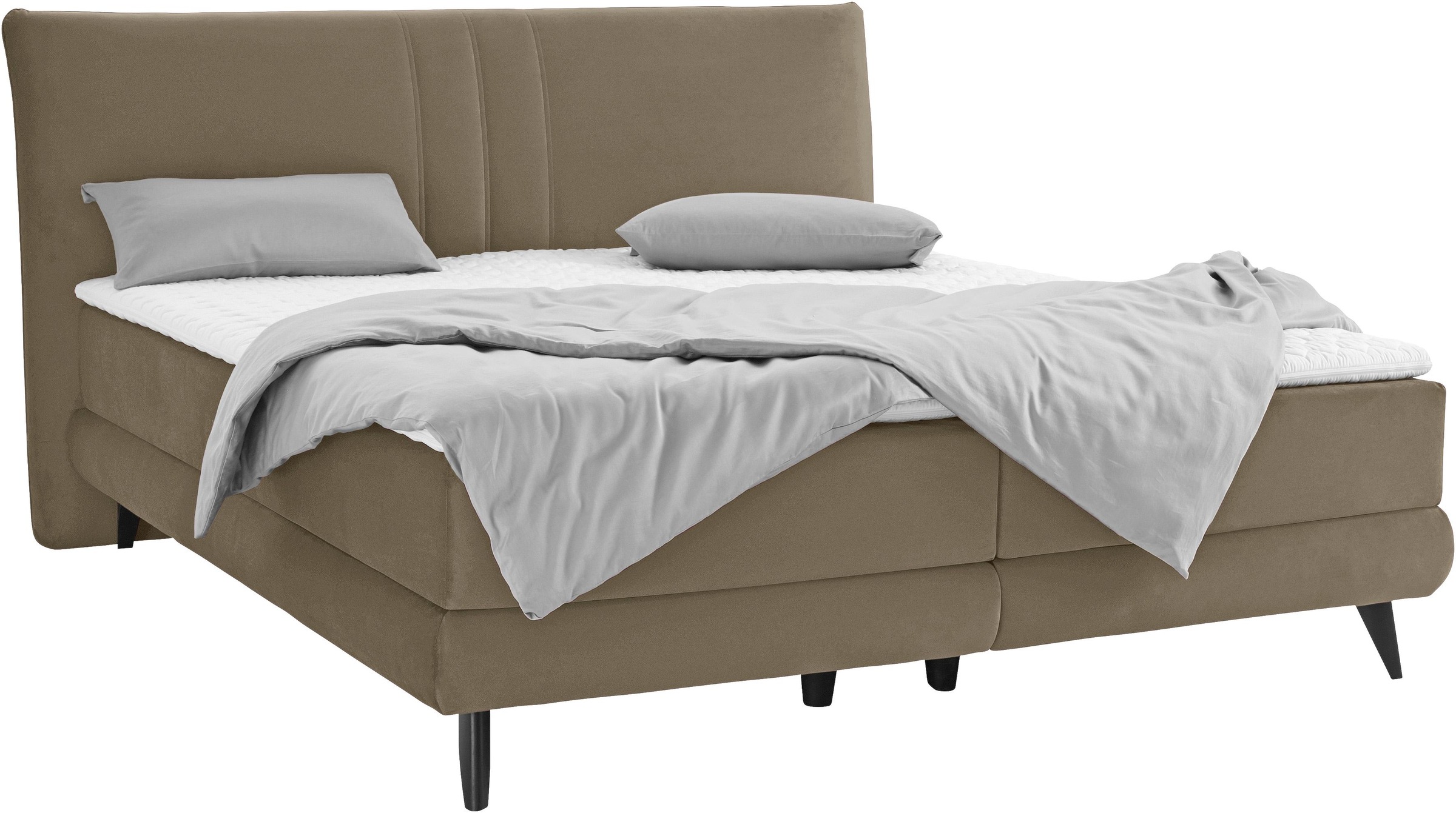 Places of Style Boxspringbett »Skien«, incl. Kaltschaumtopper, 2 Härtegrade, 3 Ausführungen