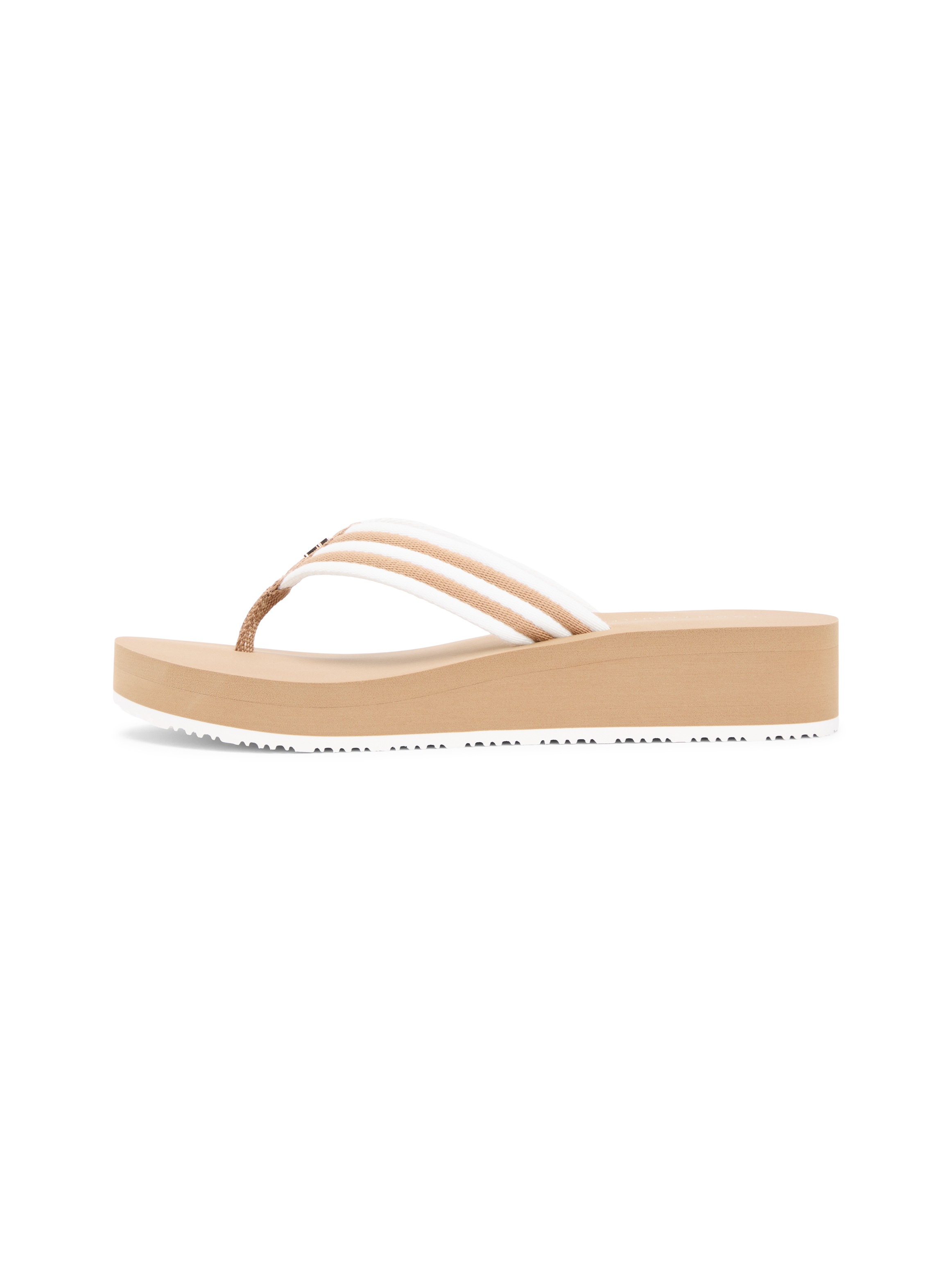 Tommy Hilfiger Zehentrenner »TH STRIPE SUMMER SANDAL«  Sommerschuh, Dianette mit gestreifter Bandage