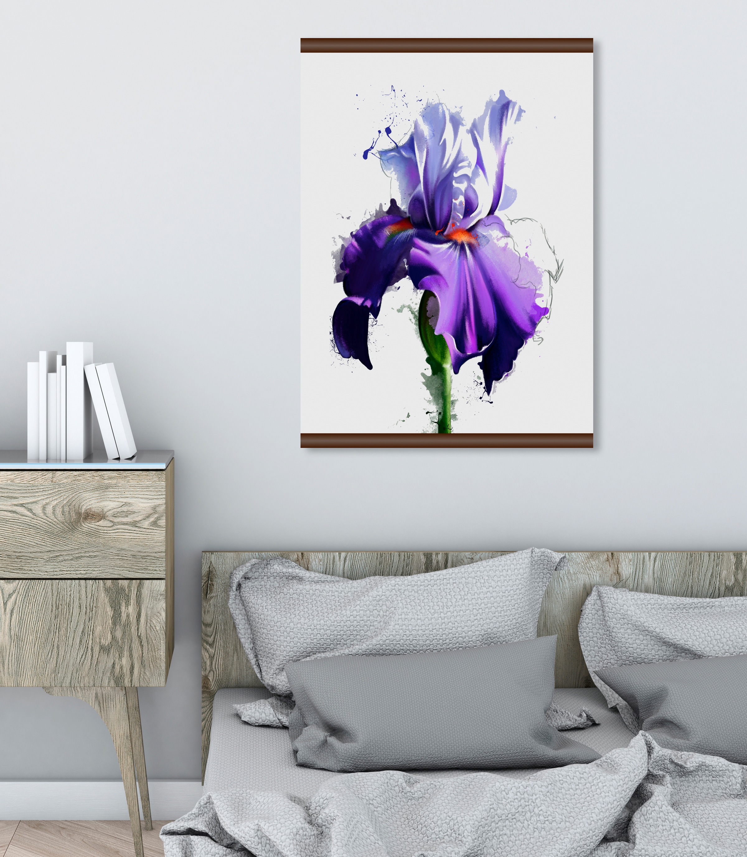 queence Leinwandbild »Lila Blüte«, 50x70 cm günstig online kaufen