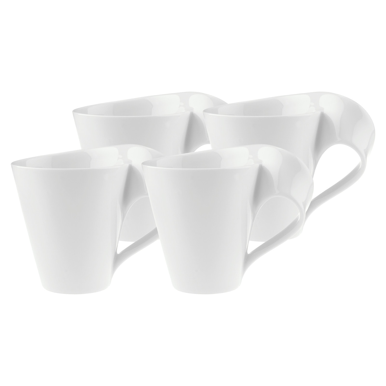 Villeroy & Boch Becher »Becher mit Henkel NewWave 300 ml 4er Set weiß« günstig online kaufen