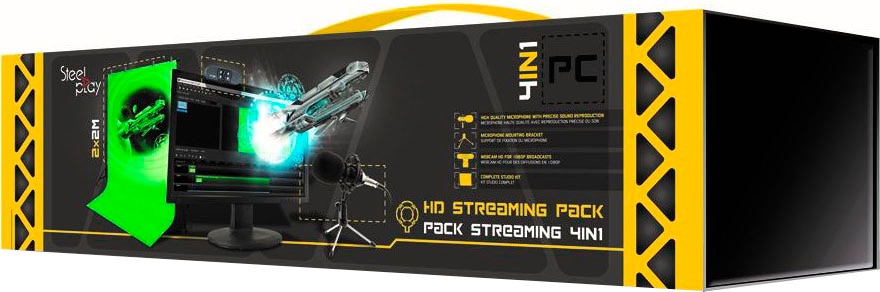 Steelplay Streaming-Mikrofon »Pro HD Streamers 4 in 1 Pack«