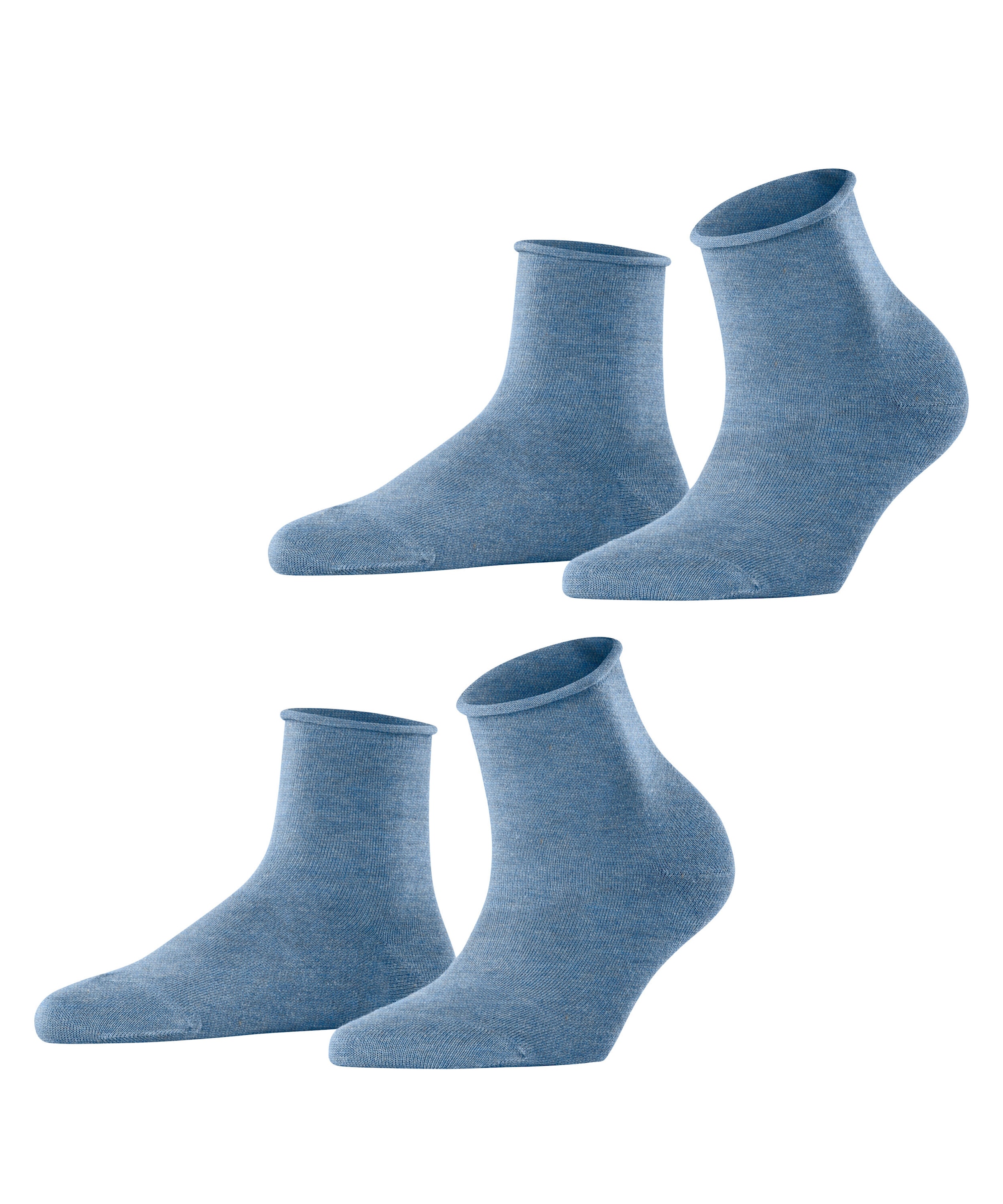 Esprit 1100000002199 »Basic Pure« 2 Paar,  unifarbenes Basic-Design, Rollbündchen