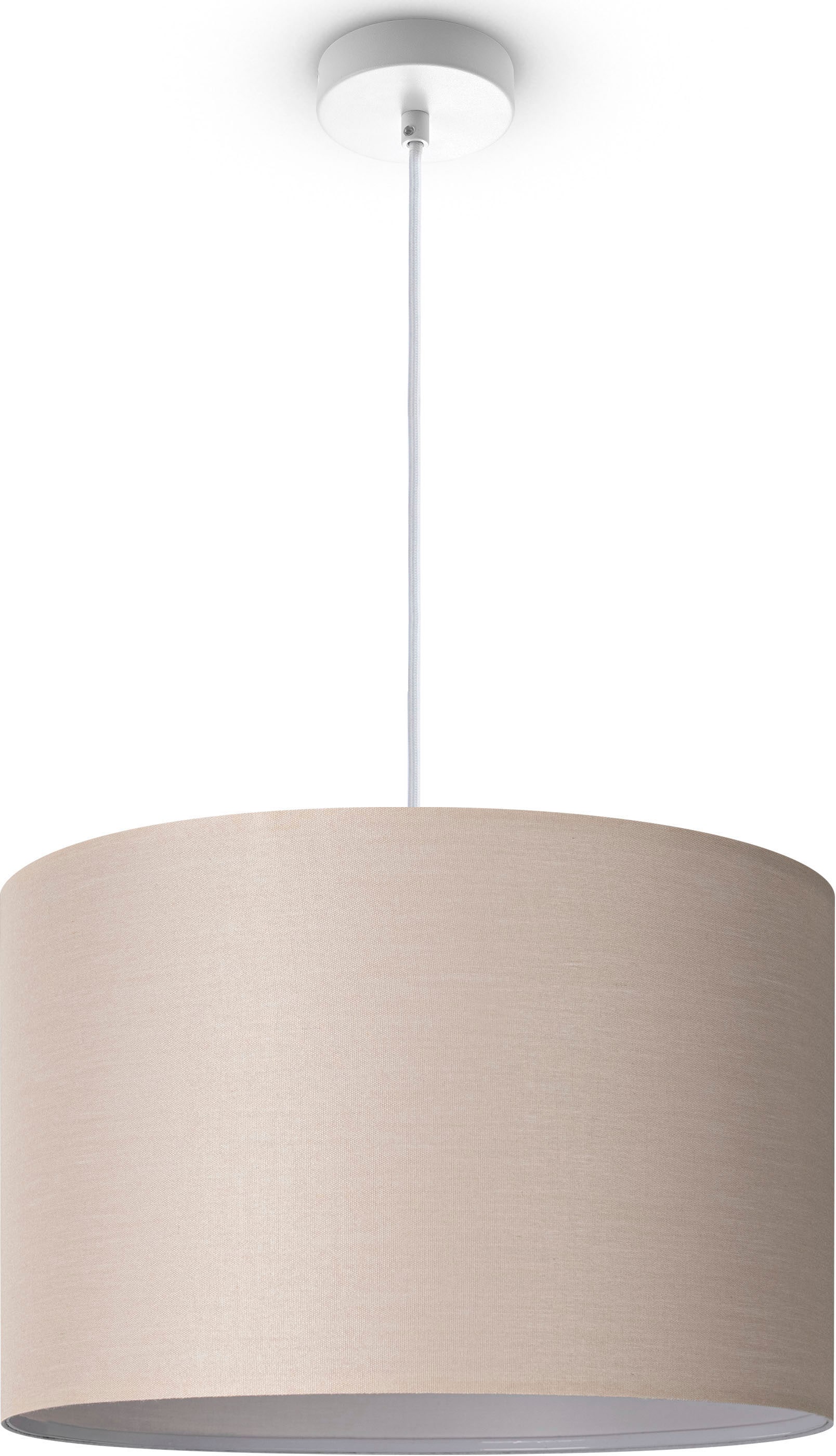 Paco Home Pendelleuchte »HUGO UNI COLOR«, 1 flammig, Leuchtmittel E27 | ohne Leuchtmittel, Deckenlampe LED Wohnzimmer Und Schlafzimmer, Unifarben, Deko E27