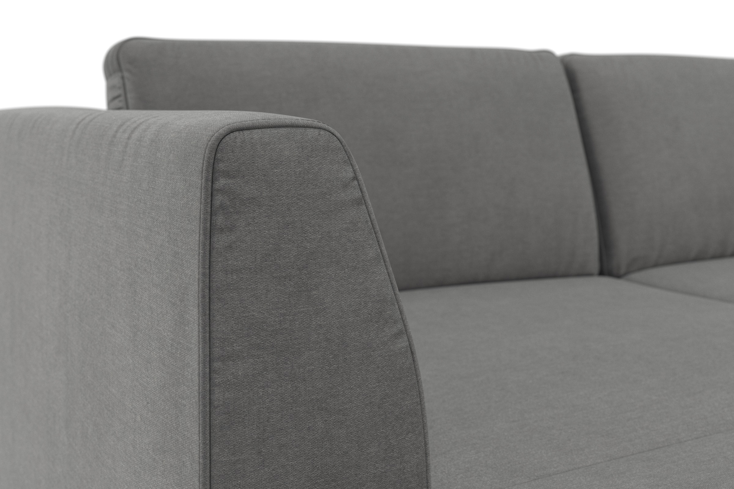 sit&more Wohnlandschaft »Olsen U-Form«, inklusive Sitztiefenverstellung, wahlweise mit Bettfunktion, 15cm hoch