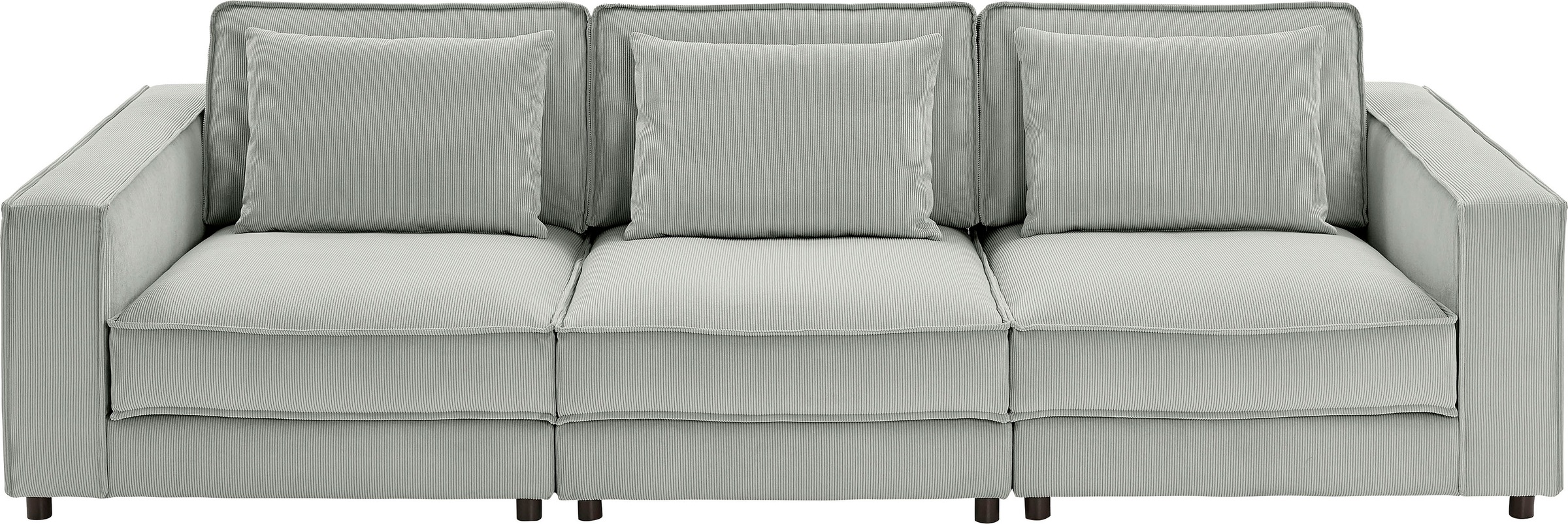ATLANTIC home collection 3-Sitzer »Valan«, XXL-Sitzfläche, mit Cord-Bezug, frei stellbar, mit Wellenunterfederung