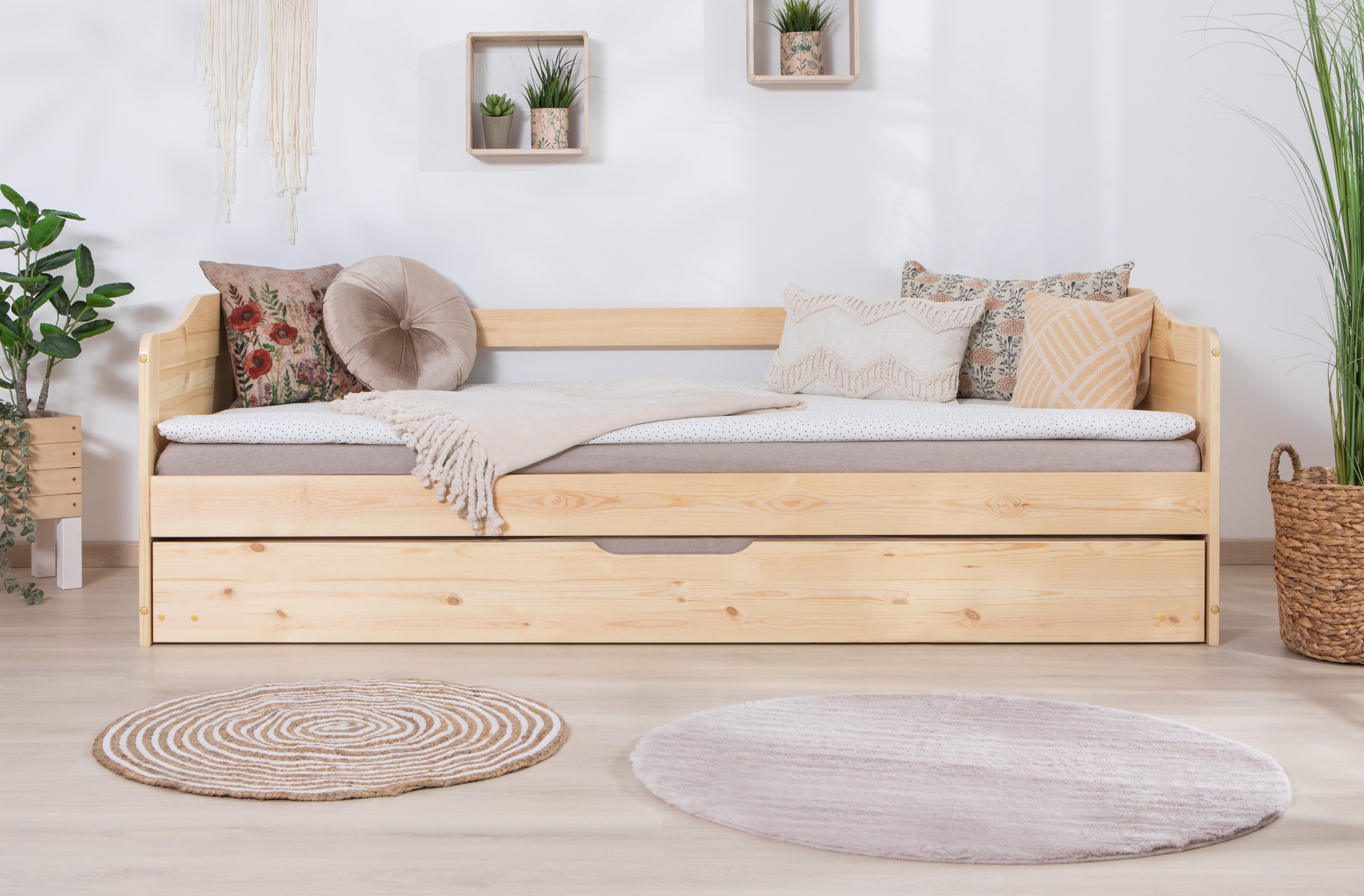 Ticaa Funktionsbett Melinda, Daybett, Jugendbett, 2 Schlafplätze, Schublade günstig online kaufen