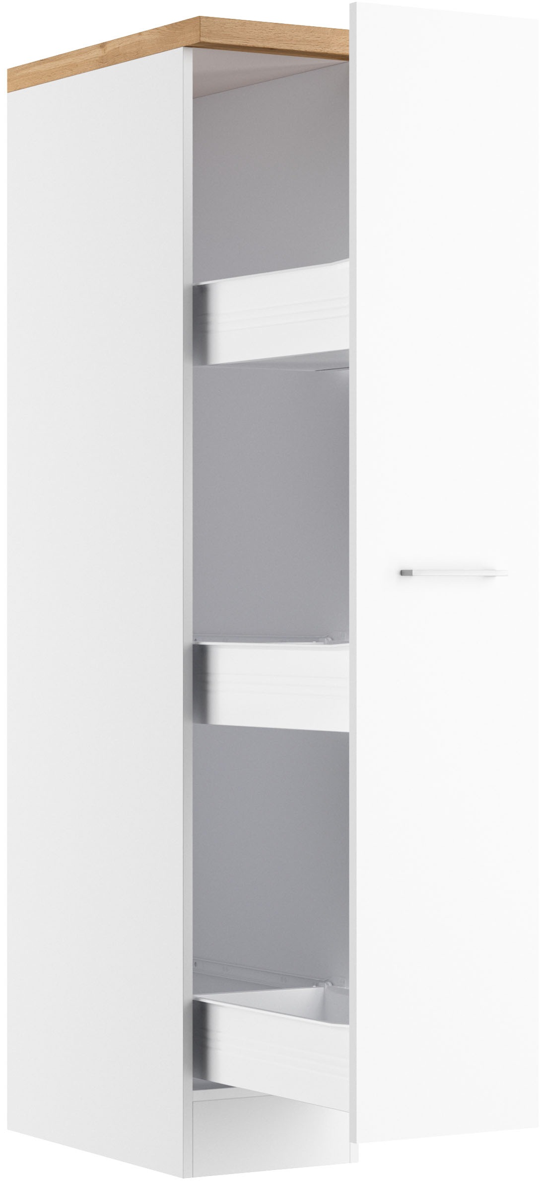 KOCHSTATION Apothekerschrank »KS-Milan«, HELD Möbel, Apothekerschrank 30 cm, matte oder hochglänzende Fronten