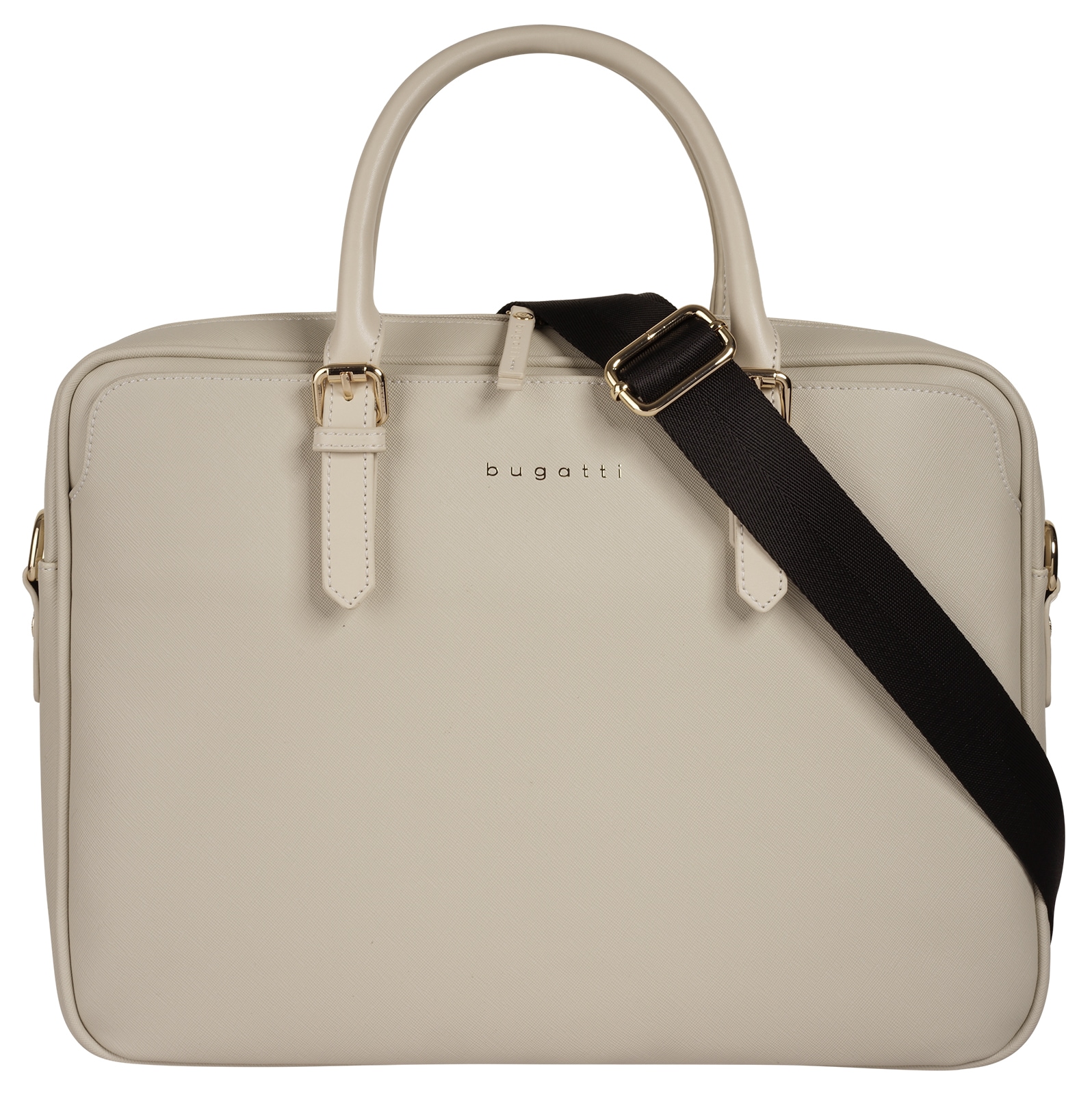 BUGATTI Aktentasche »ELLA SAFFIANO« beige