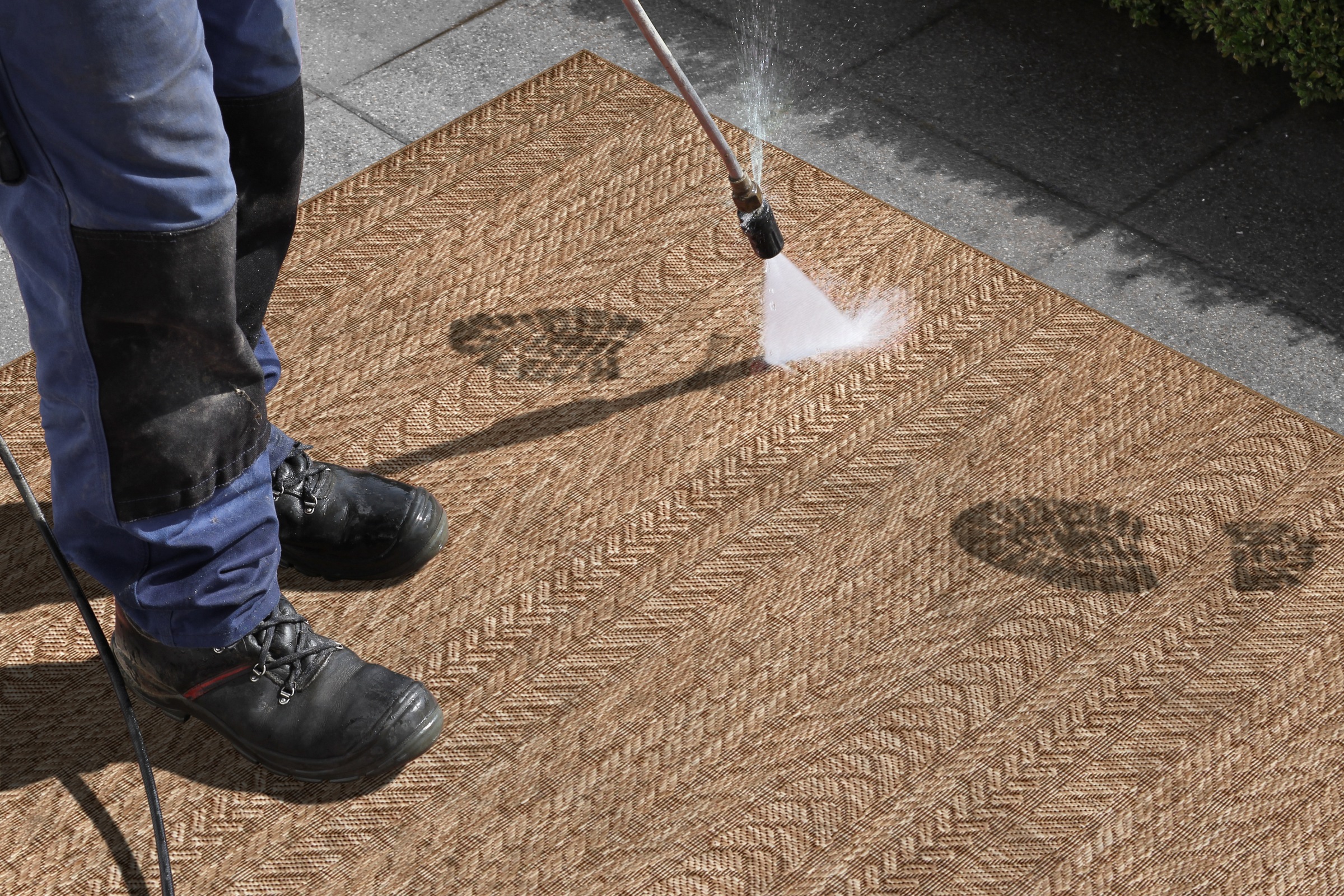 HANSE Home Teppich »Granado«, rechteckig, 6 mm Höhe, In- und Outdoor, Sisal Optik, Robust, Pflegeleicht, Flachgewebe