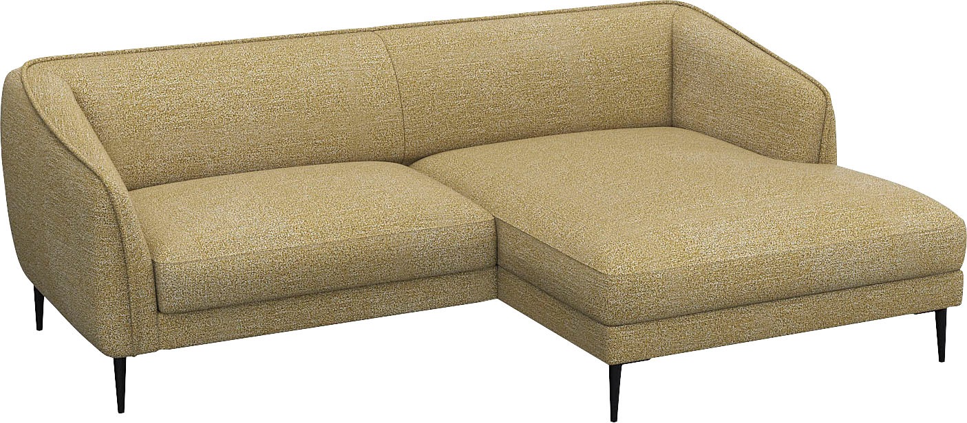 FLEXLUX Ecksofa »Belle Designsofa, bequem durch Kaltschaum im Sitz«, Skandi günstig online kaufen