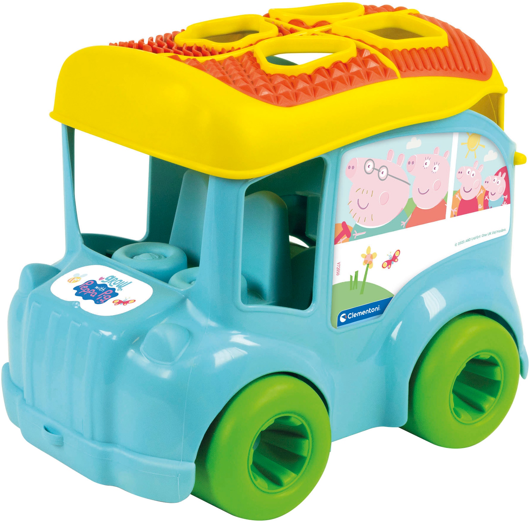 Clementoni® Steckspielzeug »Baby Clementoni, Peppa Pig, Formensortier-Bus«, Made in Europe