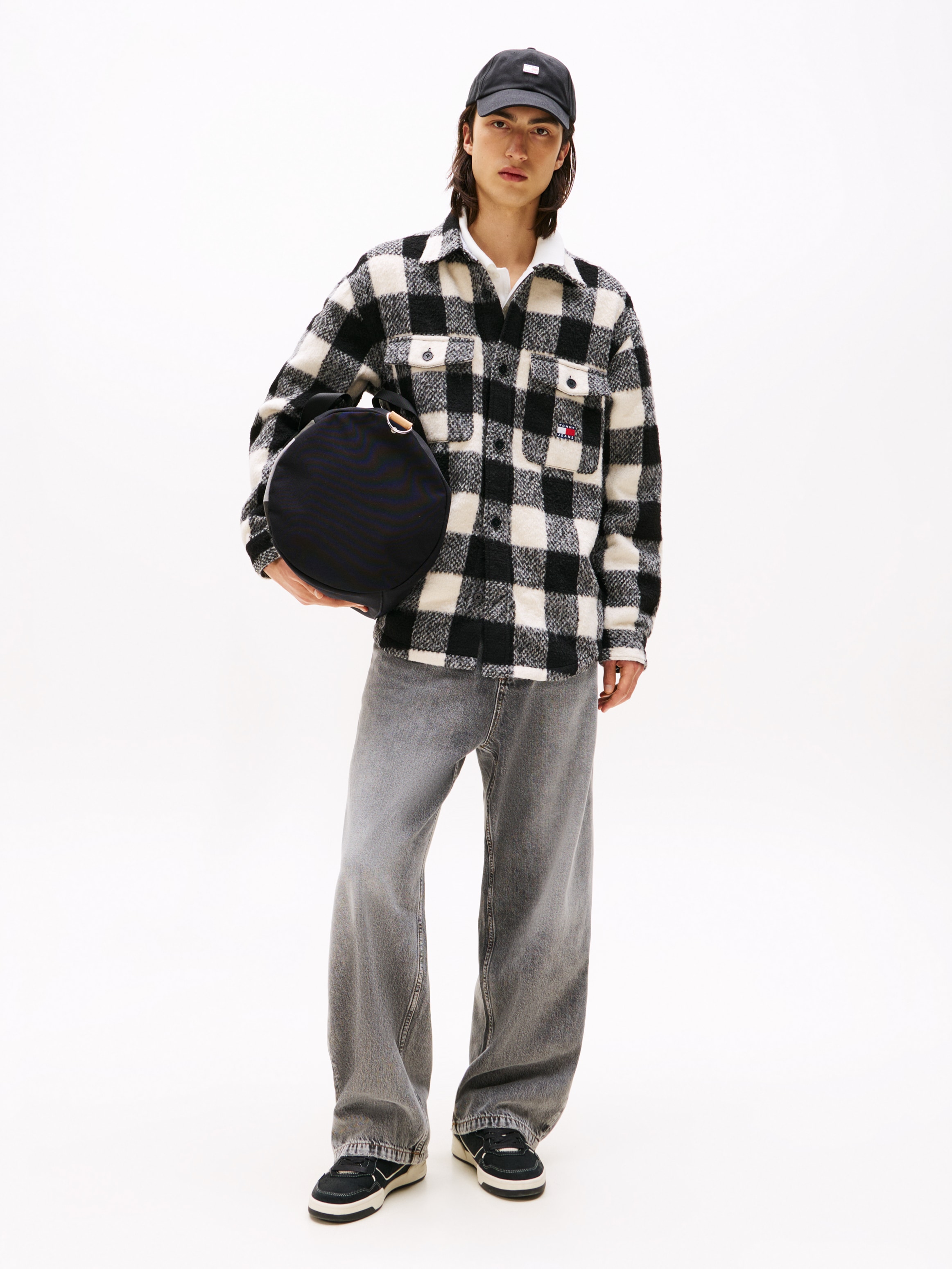 Tommy Jeans Hemdjacke »TJM CHECK OVERSHIRT« Flanell, oversized, dezent strukturiert