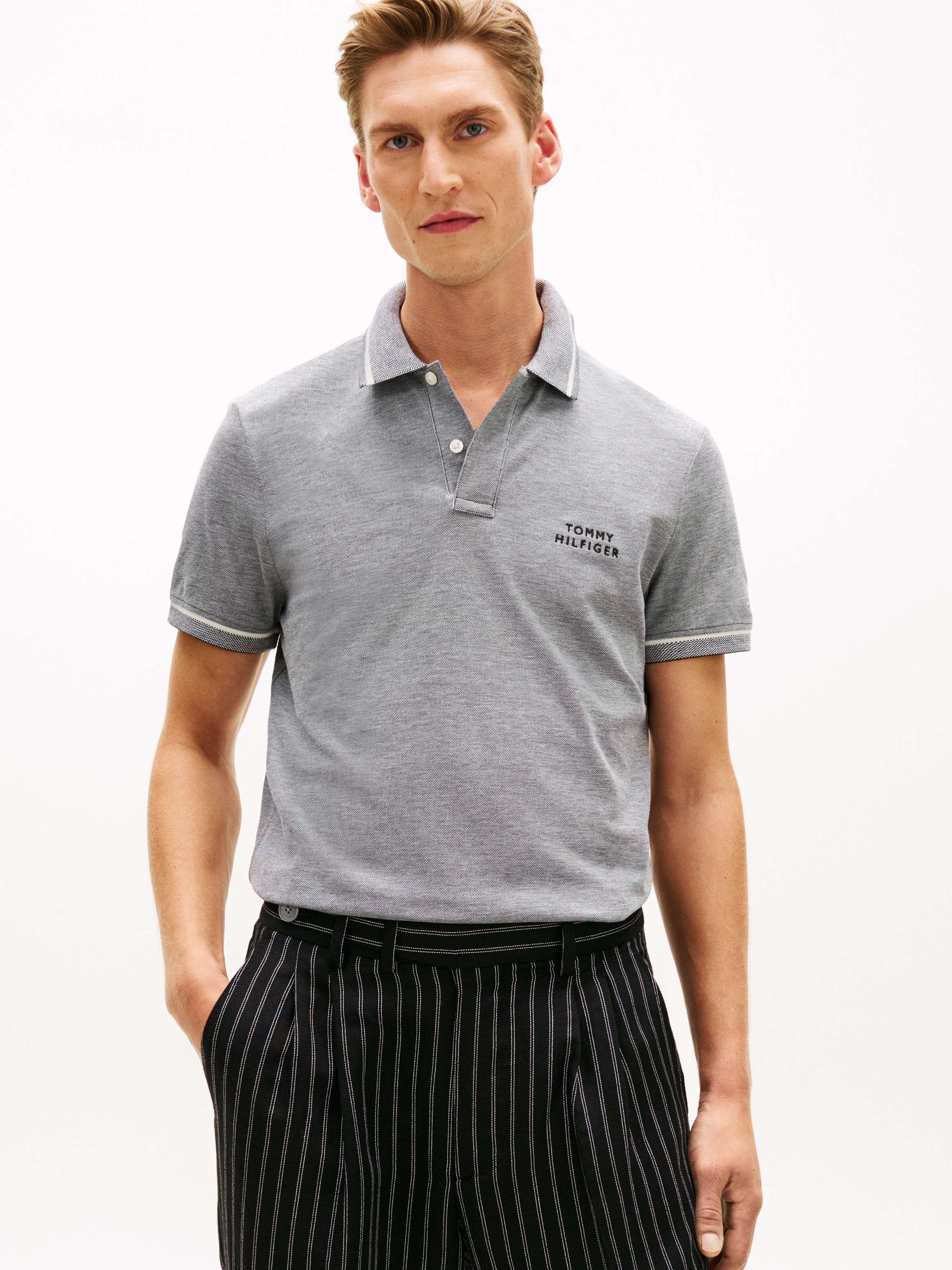 Tommy Hilfiger Poloshirt »OXFORD TWO TONE REGULAR PLACKET« Regular fit mit Polokragen