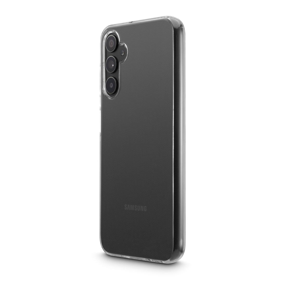 Hama Handyhülle »Handyhülle „Always Clear“ f. Galaxy A15/5G (kratzfest, ohne Vergilben)«, Anti-Rutsch-Oberfläche und bezogene Seitentasten