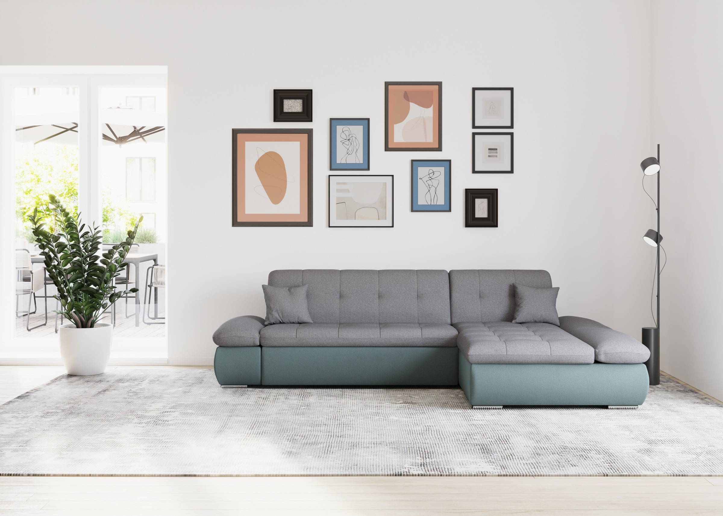 DOMO collection Ecksofa »Moric, L-Form, XXL-Sofa - Breite 300cm«, wahlweise günstig online kaufen