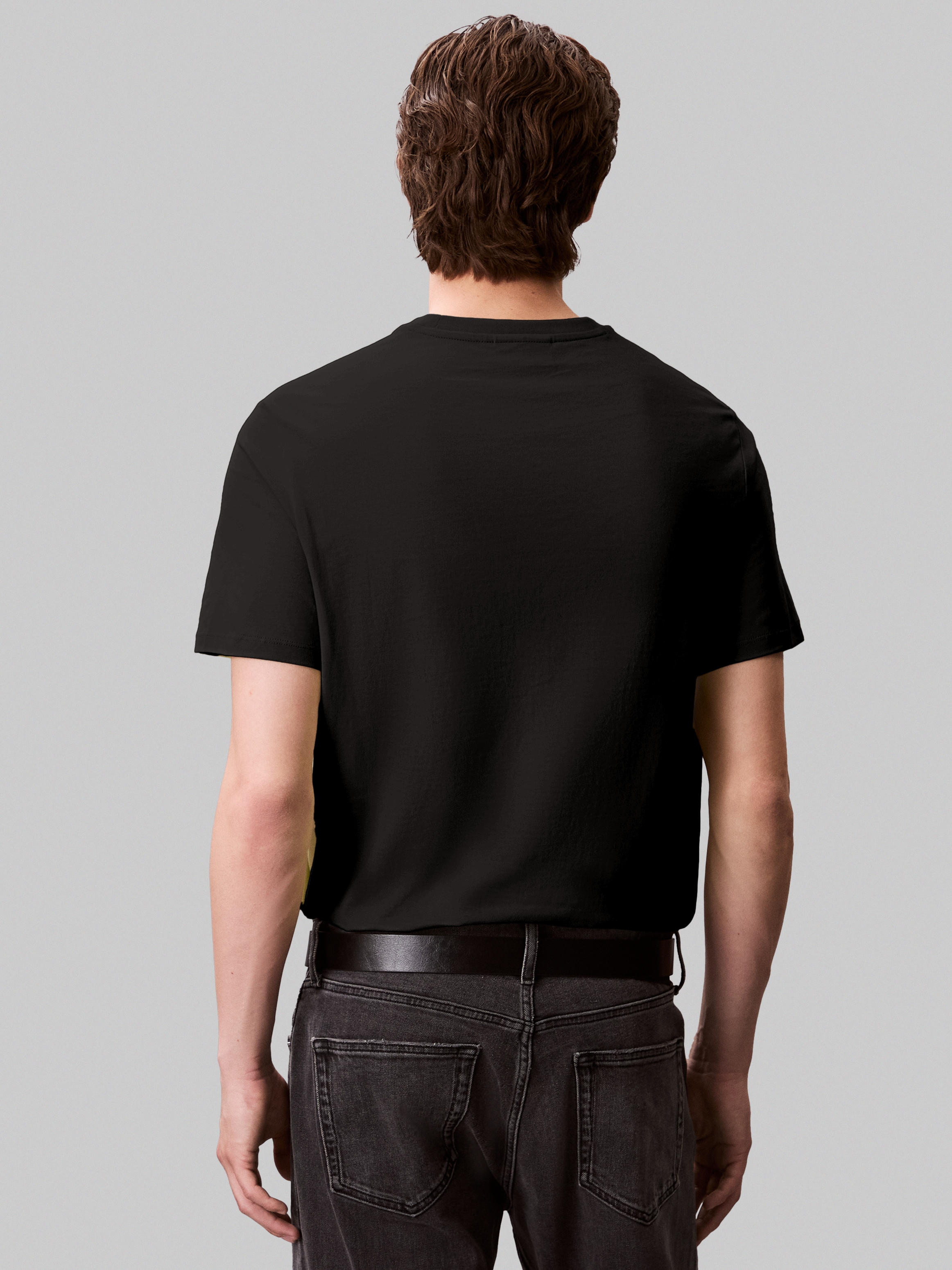 Calvin Klein Jeans T-Shirt »SS SMOOTH CTTN SOLID CREWNK TEE«, mit Logo