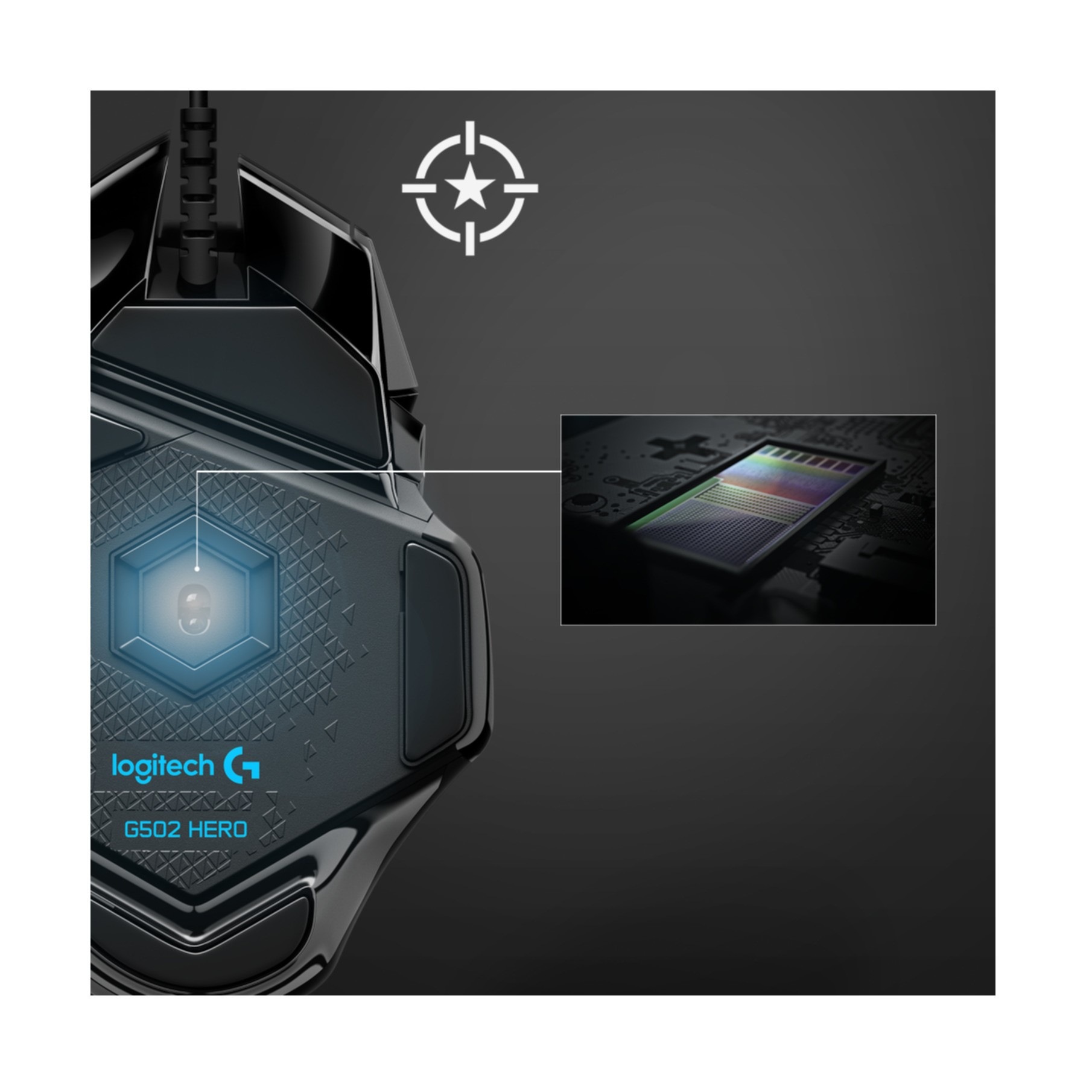 Logitech Maus »Logitech G502 HERO« kabelgebunden