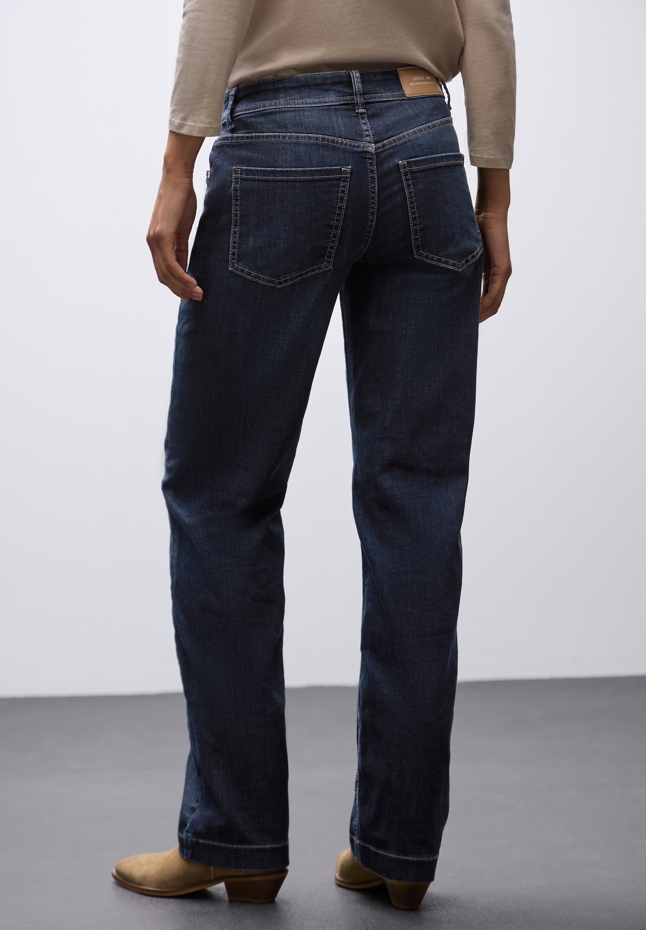 STREET ONE Straight-Jeans im Five-Pocket Style