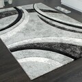 Paco Home Teppich »Brillance 758«, rechteckig, 18 mm Höhe, Kurzflor, modernes geometrisches Design, ideal im Wohnzimmer & Schlafzimmer