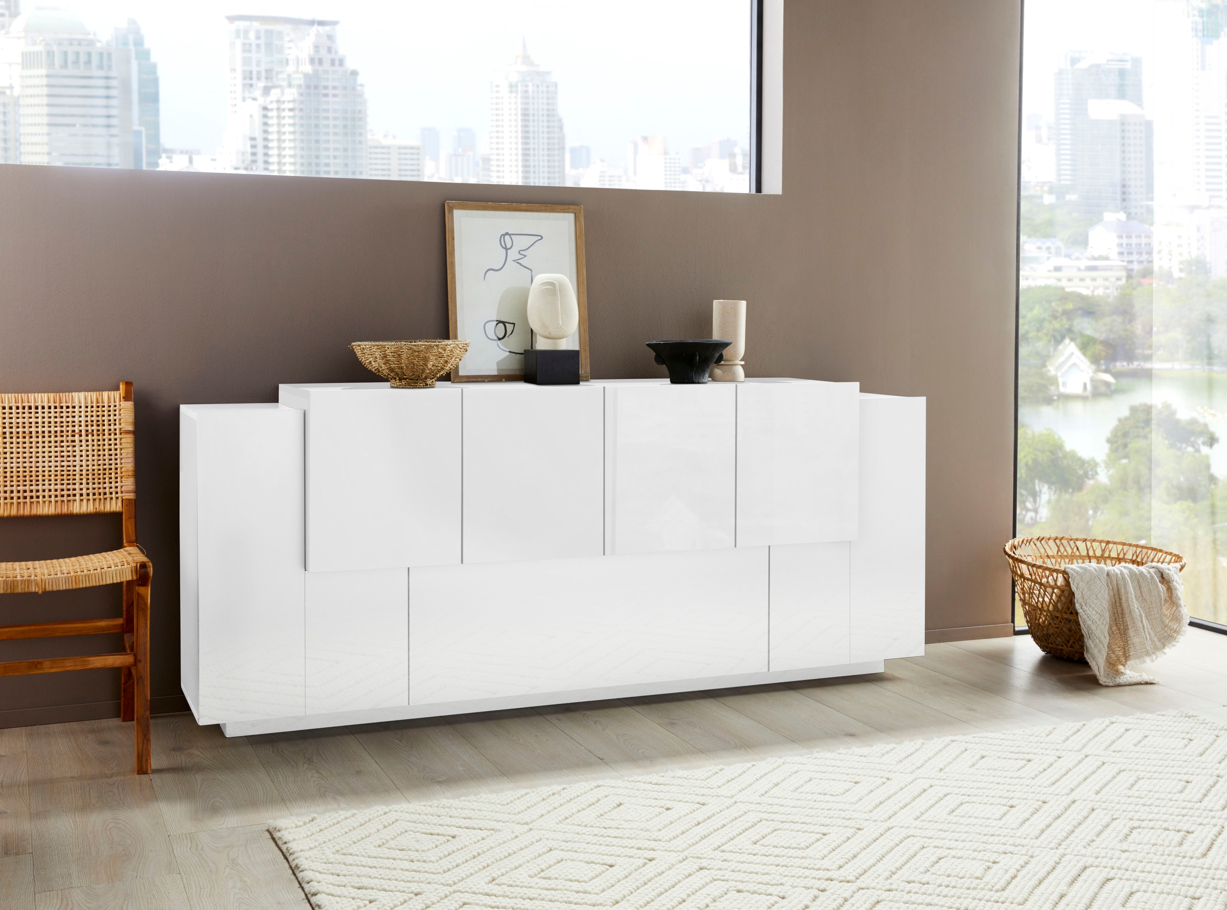 INOSIGN Sideboard »Coro, Kommode, Schrank, Kredenz, grifflos mit Einlegeböd günstig online kaufen