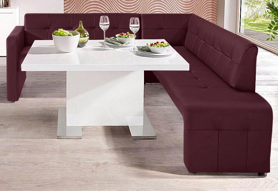 exxpo - sofa fashion Essbank »Barista, bequem und elegant, hohe Bodenfreiheit,«, Eckbank Barista bequem und elegant, hochwertige Detailverarbeitung