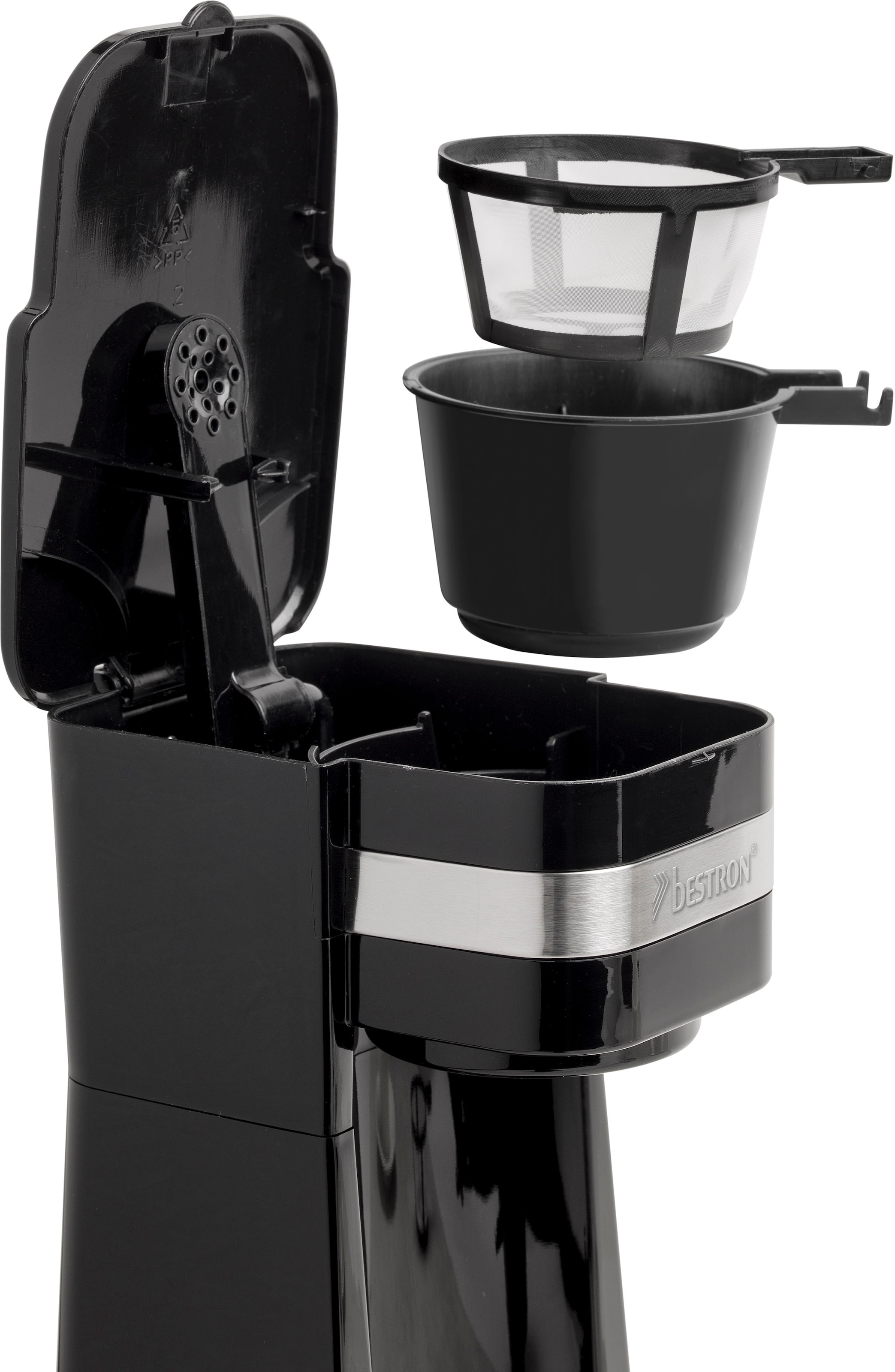 bestron Filterkaffeemaschine »ACM112Z«, Permanentfilter, mit Isolierbecher, für gemahlenen Filterkaffee