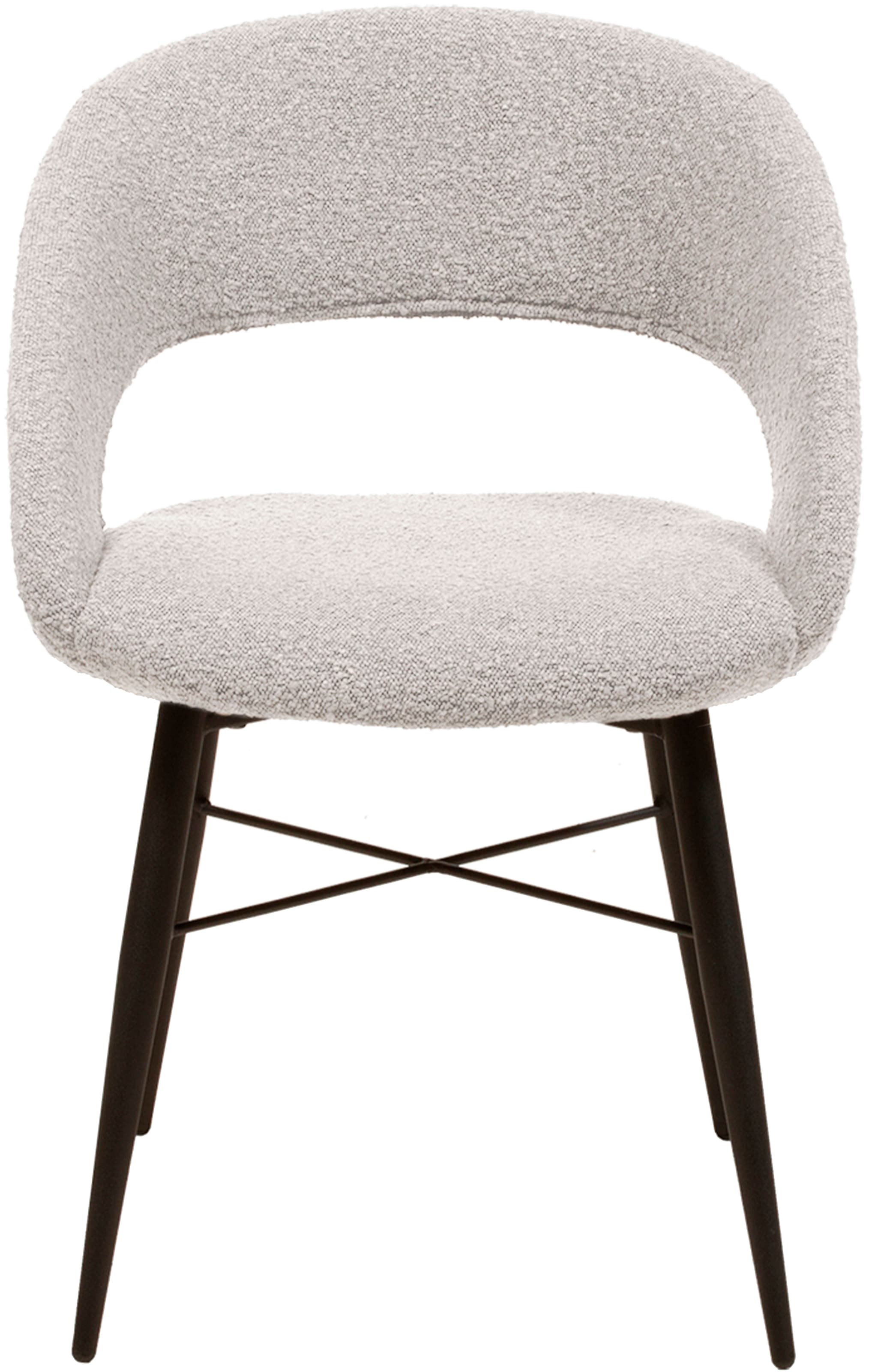 OMG Design Esszimmerstuhl »Marley«, (Set), 2 St., Stoff, mit modernem Cut-Out, Bouclé Bezug