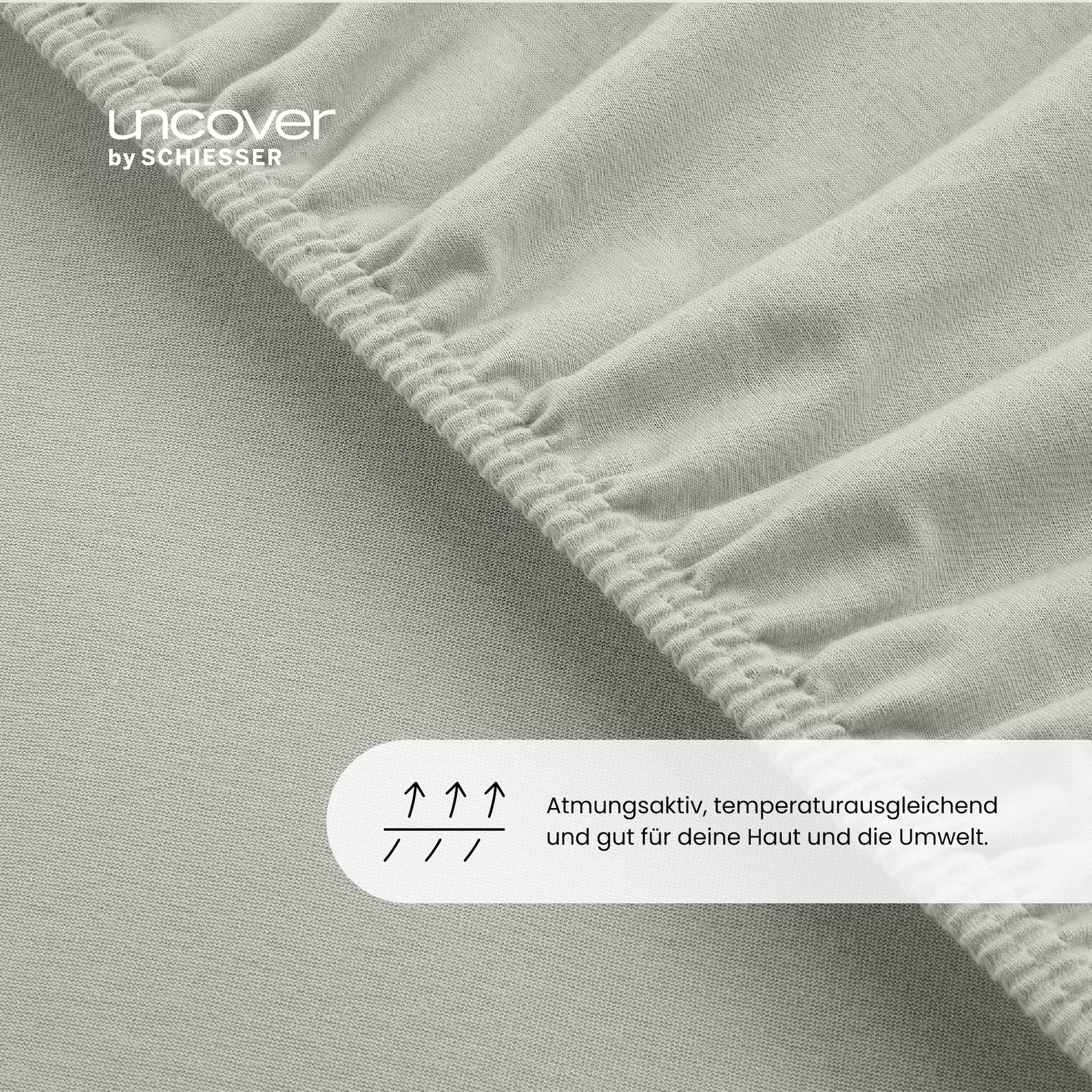 uncover by SCHIESSER Spannbettlaken »New Jersey aus 100% Baumwolle«, Made in Green