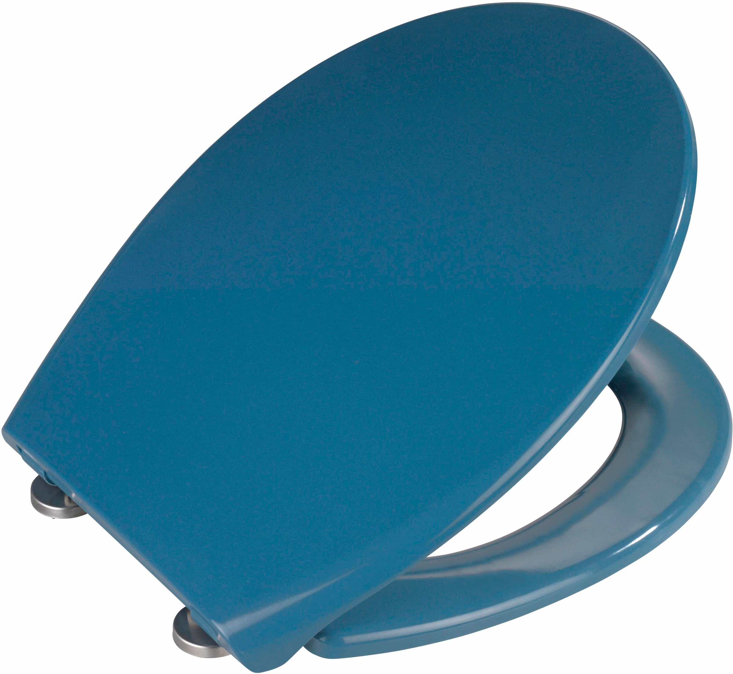 WENKO WC-Sitz "Samos Slate Blue" günstig online kaufen