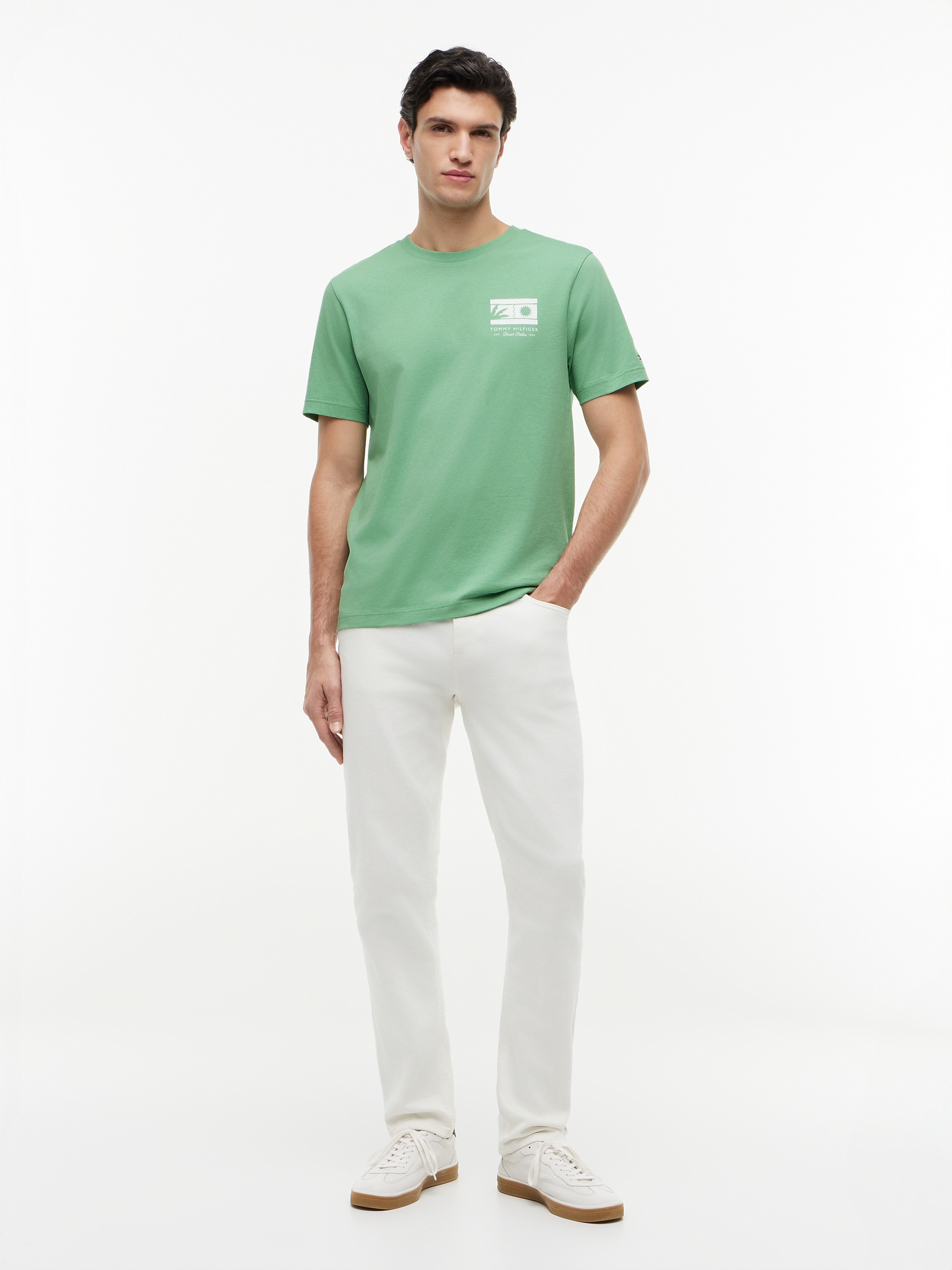 Tommy Hilfiger T-Shirt »MONO SUN GRAPHIC REGULAR TEE« aus Jersey mit Logo-Grafik