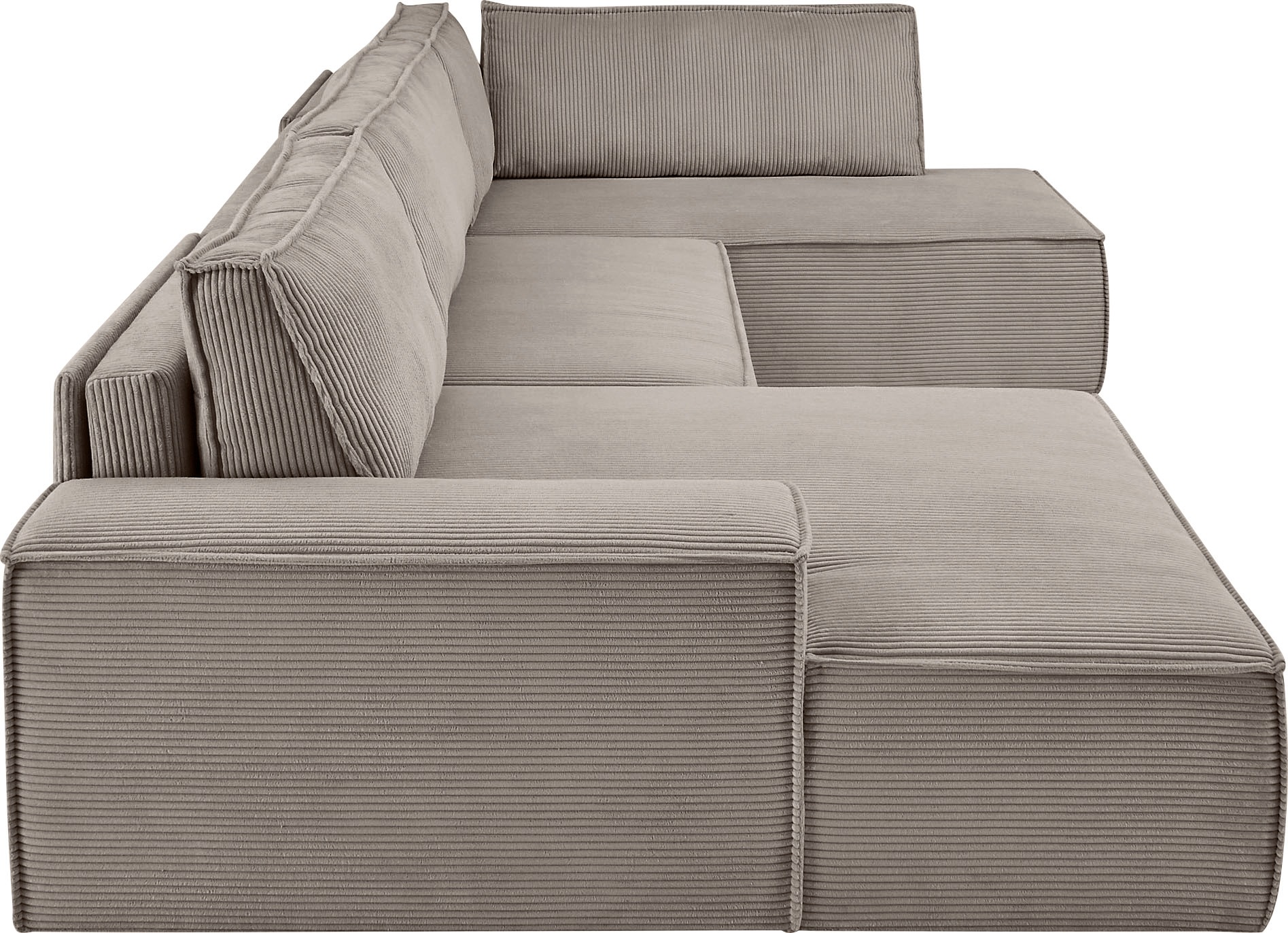 Home affaire Wohnlandschaft »SHERWOOD 329 cm, U-Form, Schlafsofa,«