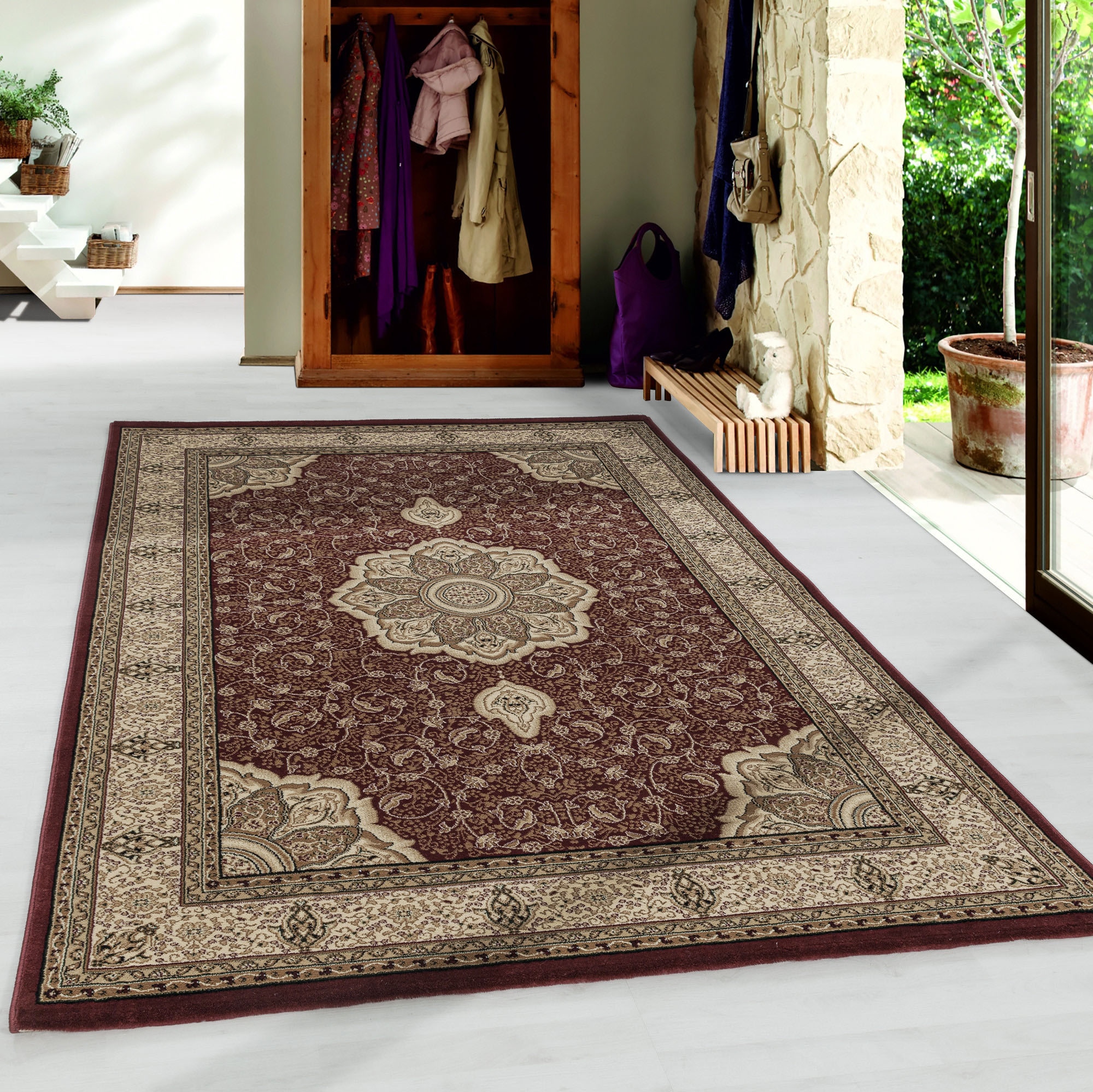 Ayyildiz Teppiche Teppich »KASHMIR 2601«, rechteckig, 10 mm Höhe, Orient Op günstig online kaufen