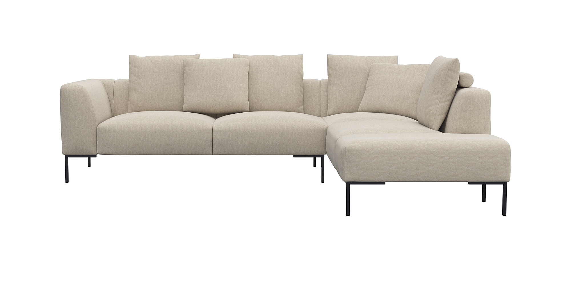 FLEXLUX Ecksofa "Sava Designsofa, bequem und komfortabel, L-Form", Taschenf günstig online kaufen