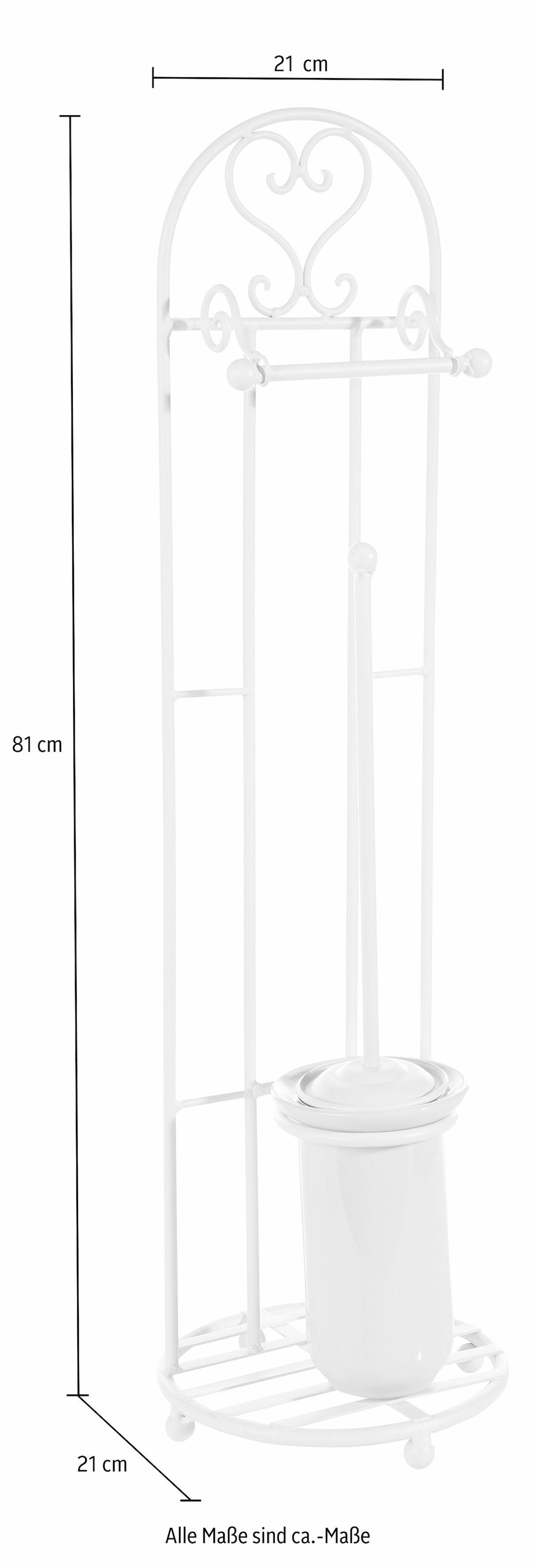 Ambiente Haus Toilettenpapierhalter »Antik«, antikweiß