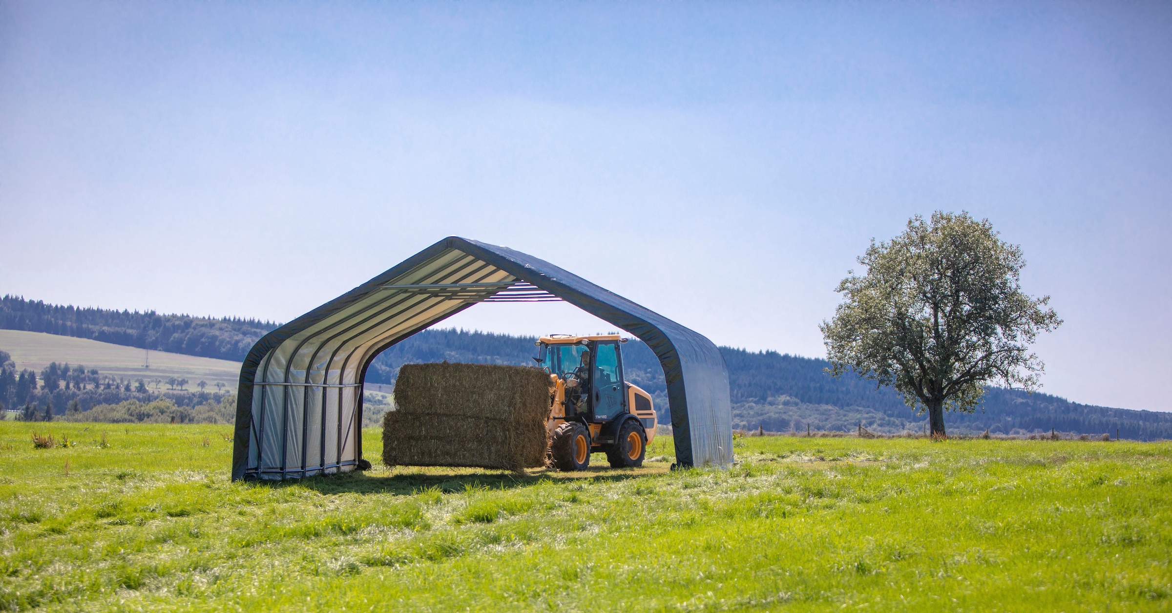 sportspower Foliengerätehaus »Weidezelt«, 49,6 m², Grün