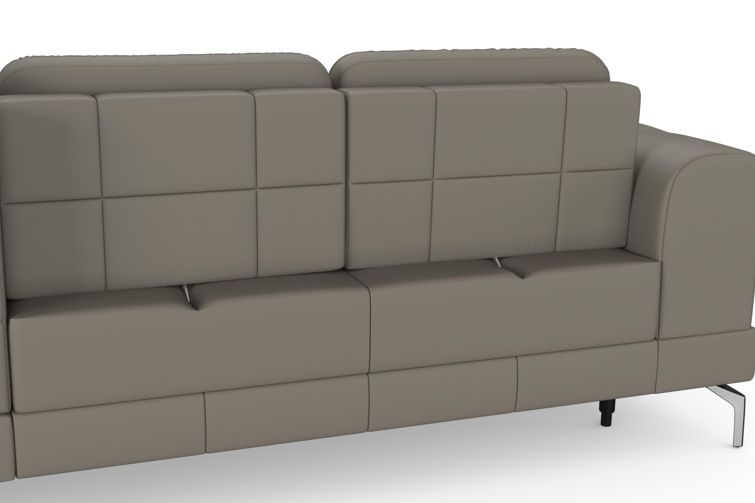 sit&more Ecksofa »Bendigo L-Form«, inklusive Sitztiefenverstellung, Bodenfreiheit 15 cm, 2 Fußfarben