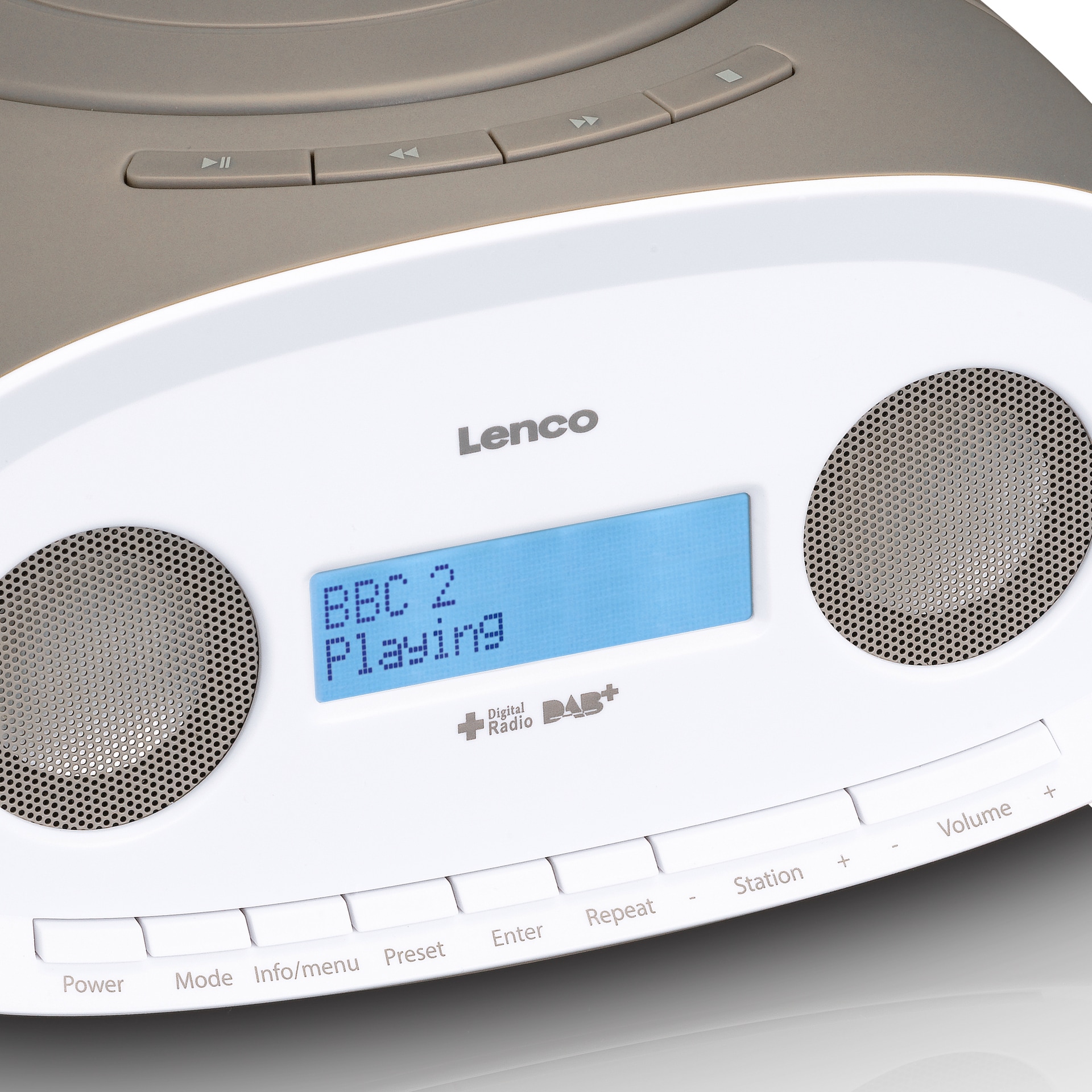 online Radio »Lenco DAB CD Boombox Lenco Radio SCD-69TP kaufen Player, Taupe«