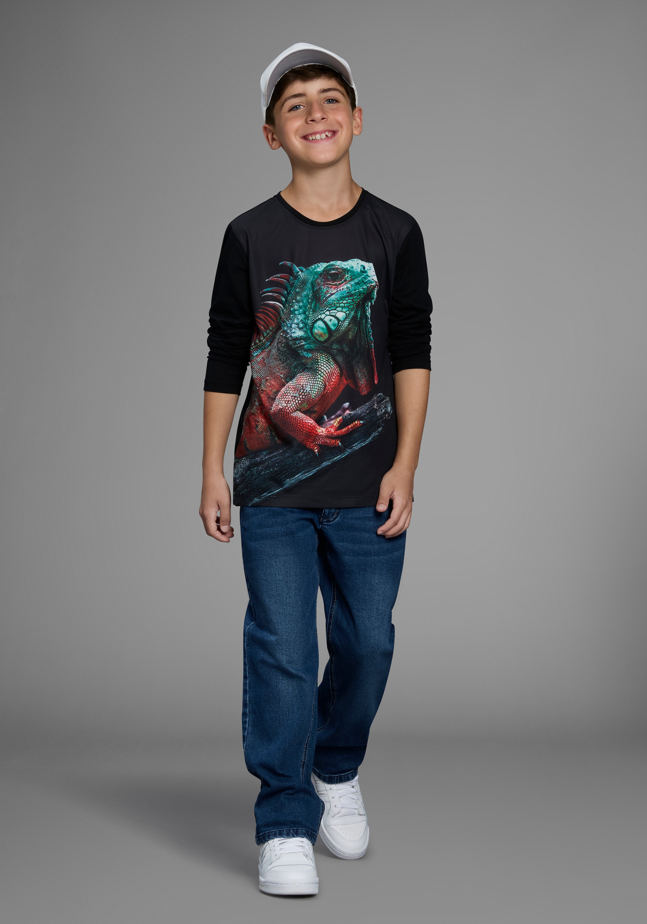 Bruno Banani Loose-fit-Jeans »Loose fit Stretchjeans« NEU! BRUNO BANANI für TEENS. Lässige Jeans