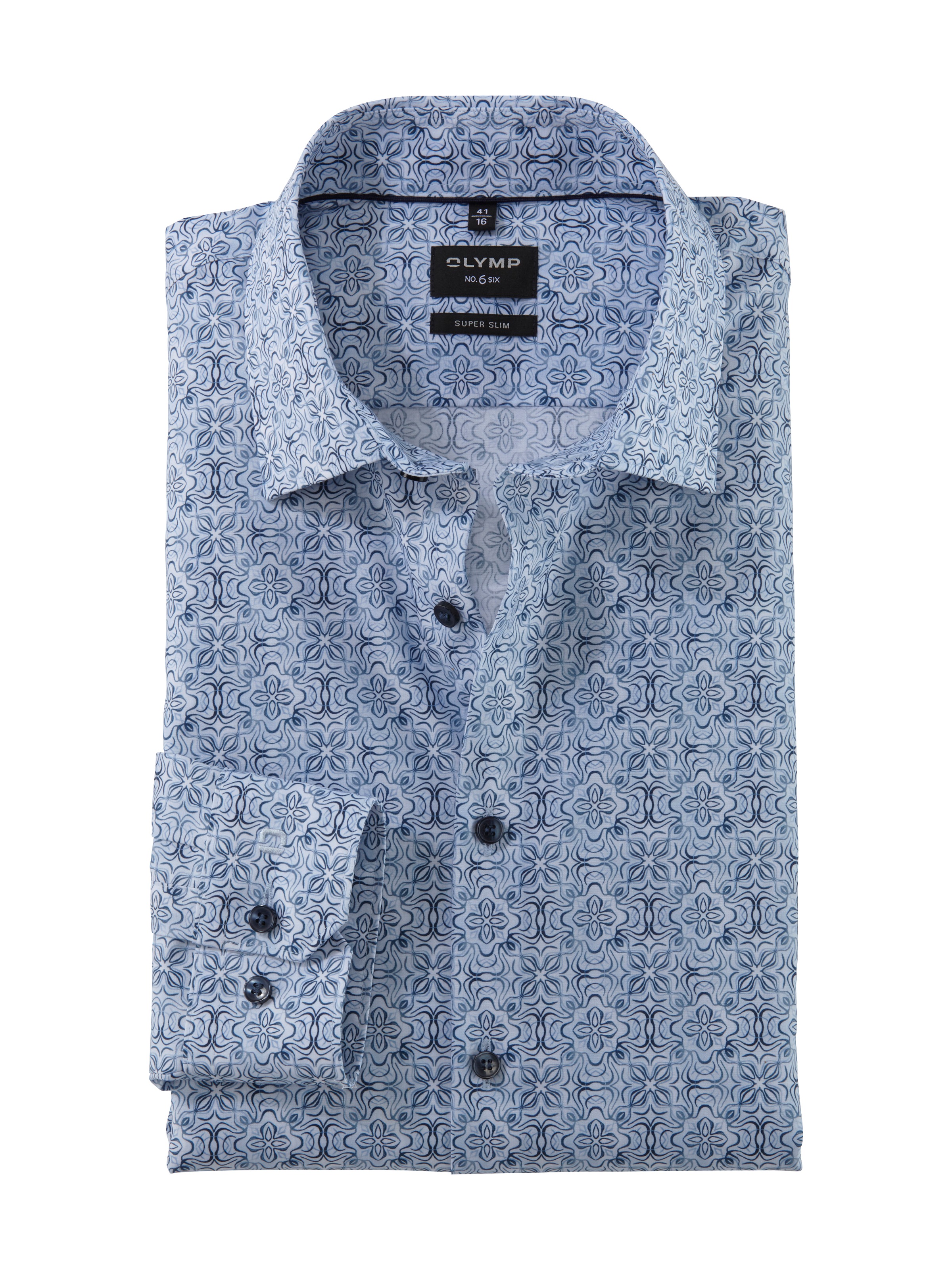 OLYMP Businesshemd »No 6 six« modisch gemustert
