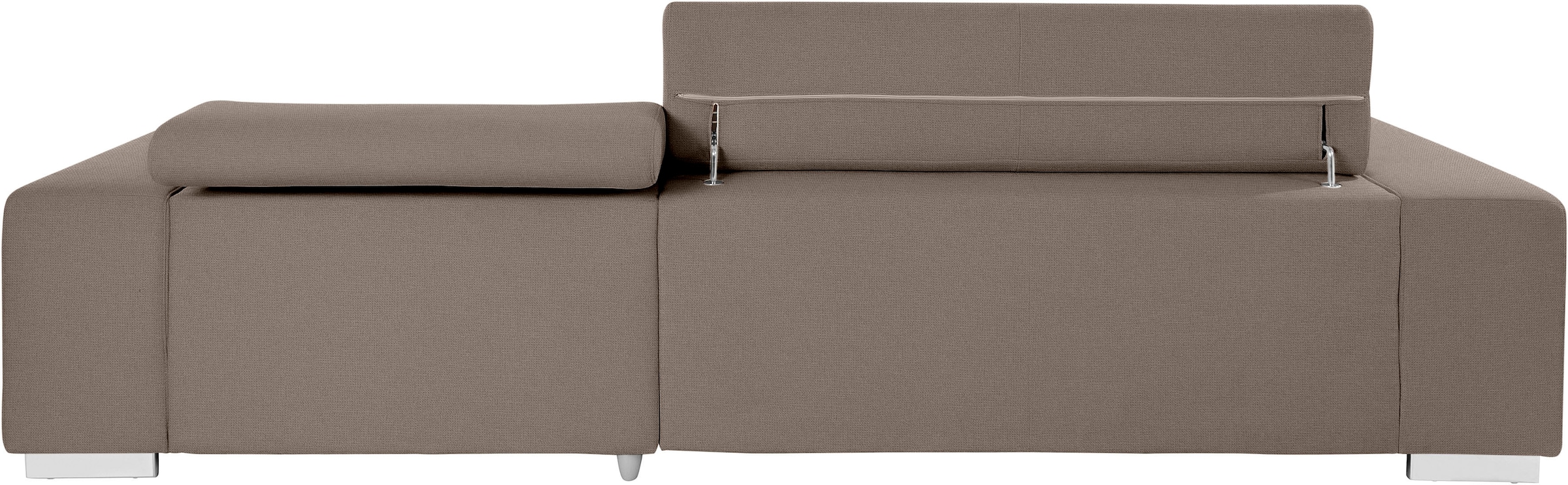 COTTA Ecksofa »Orion L-Form«, mit Kopfteilverstellung & 3 Nierenkissen