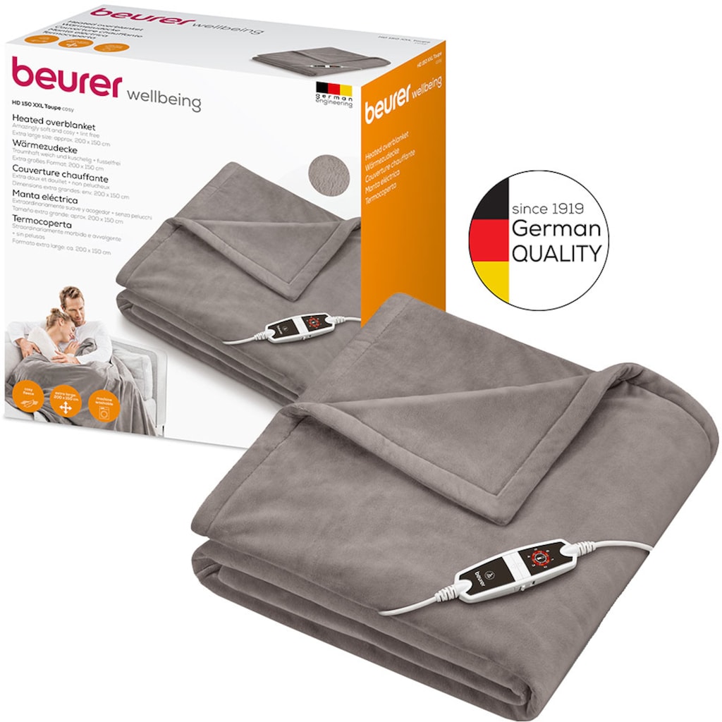 BEURER Heizdecke »HD 150 XXL Cosy Taupe«