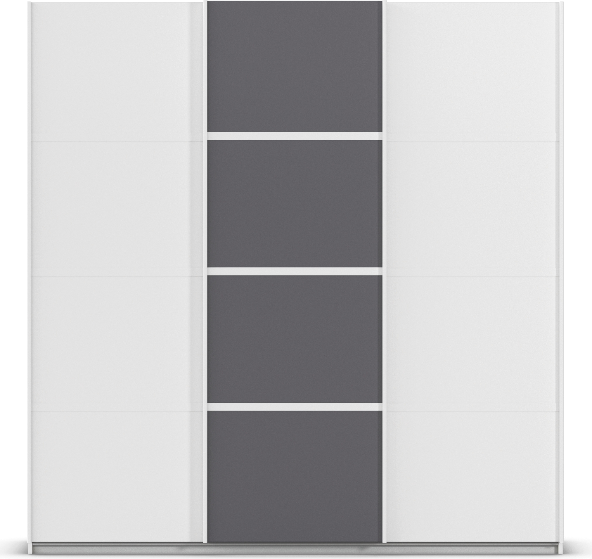 rauch Kleiderschrank »Schwebetürenschrank OTTO´s Choice Garderobe Schrank TOP ANGEBOT Avola«, (in 3 verschiedenen Ausstattungen BASIC/CLASSIC/PREMIUM), mit eleganten Zierleisten in Chrom, Schwarz oder Weiß MADE IN GERMANY