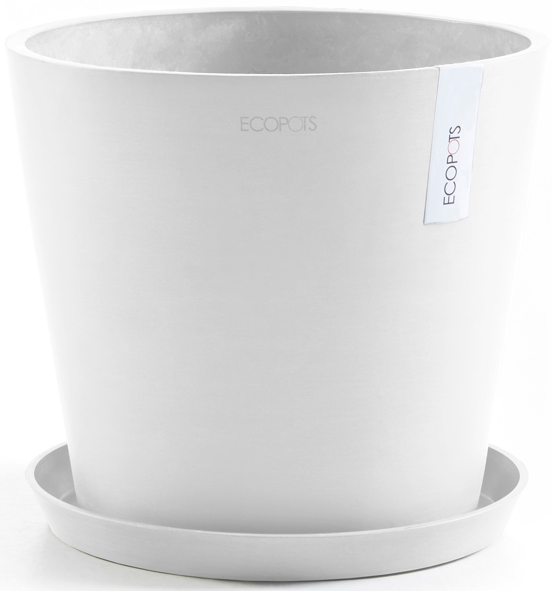 ECOPOTS Blumentopf »Amsterdam 30 Weiß«, für innen und außen: frostsicher, bruchsicher und lichtbeständig
