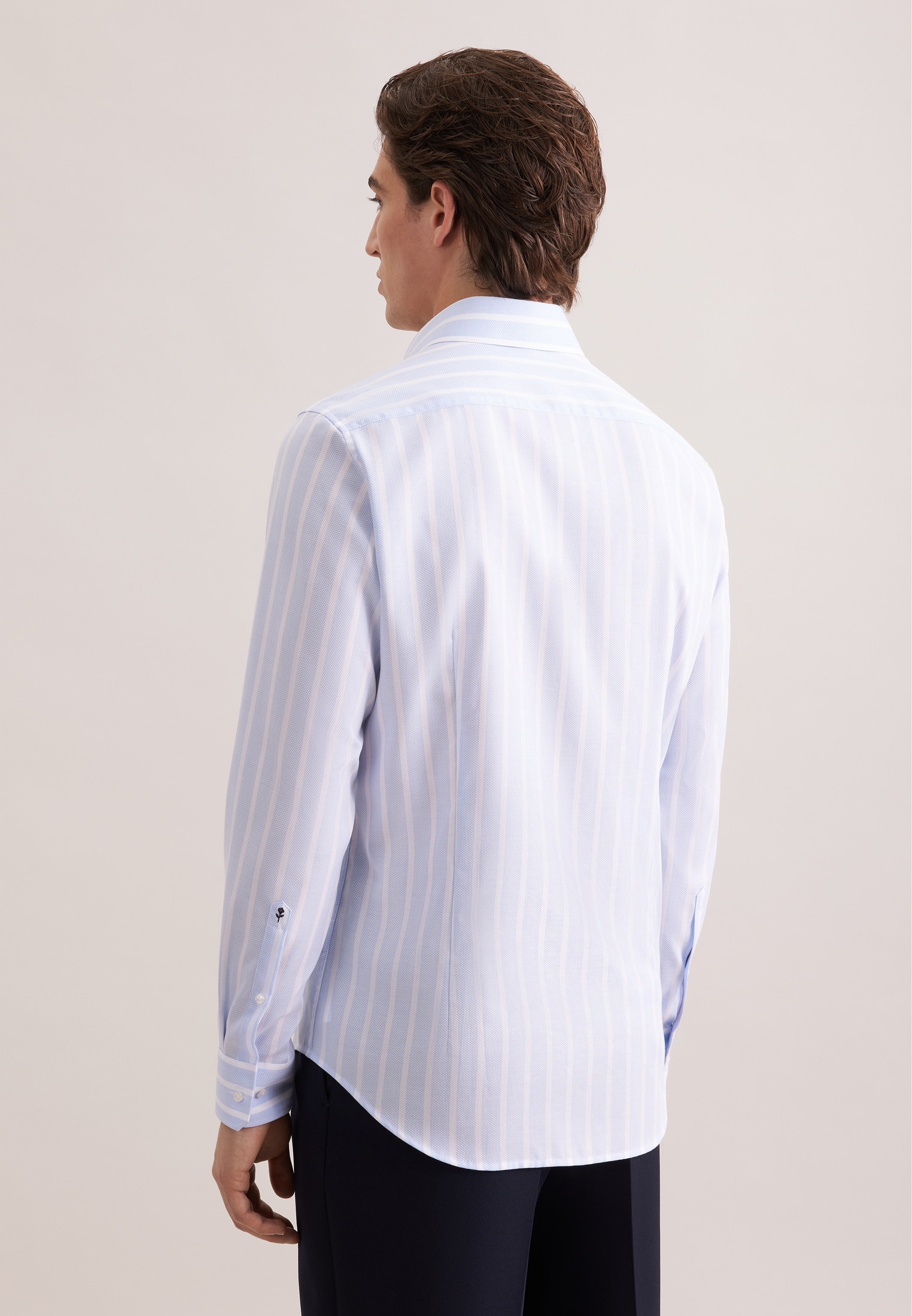 seidensticker Businesshemd »Schwarze Rose« Slim 1/1 Kentkragen Gestreift