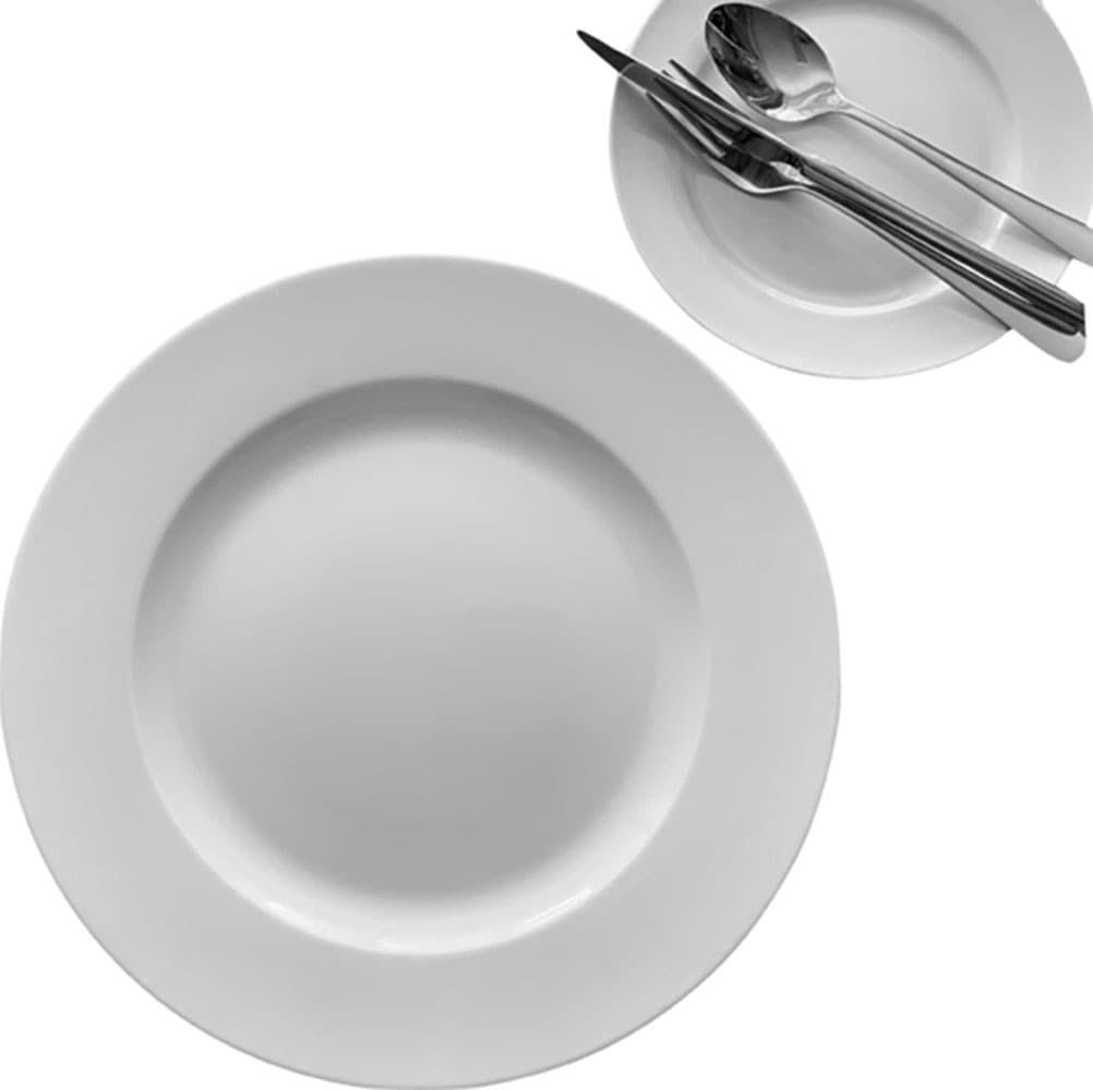 Retsch Arzberg Servierplatte »Platzteller HEIKE WEISS 32 cm, Set 2-teilig, rund, Porzellan«, (Set, 2 tlg.), vielfältig einsetzbar als Platzteller,Servierplatte oder für Tischdeko
